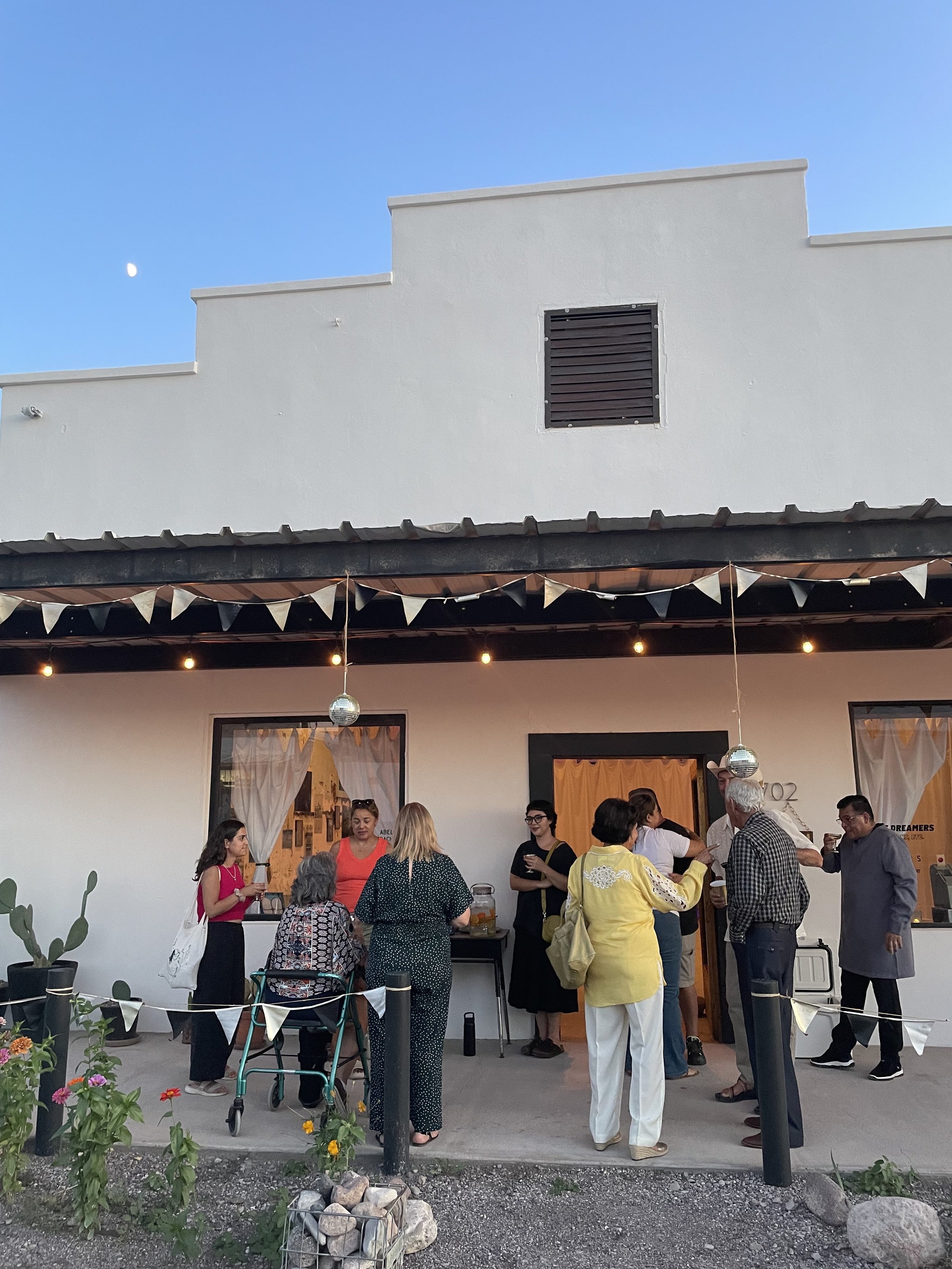 Opening Night at The Dreamers Gallery in Presidio, Texas