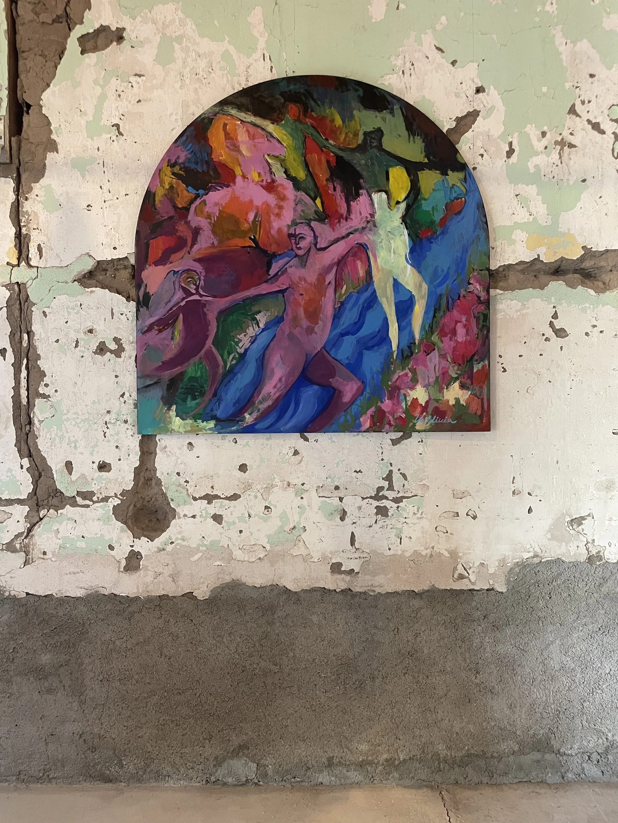 Exhibition view of Yosdy Valdivia at The Dreamers Gallery in Presidio TX in Big Bend