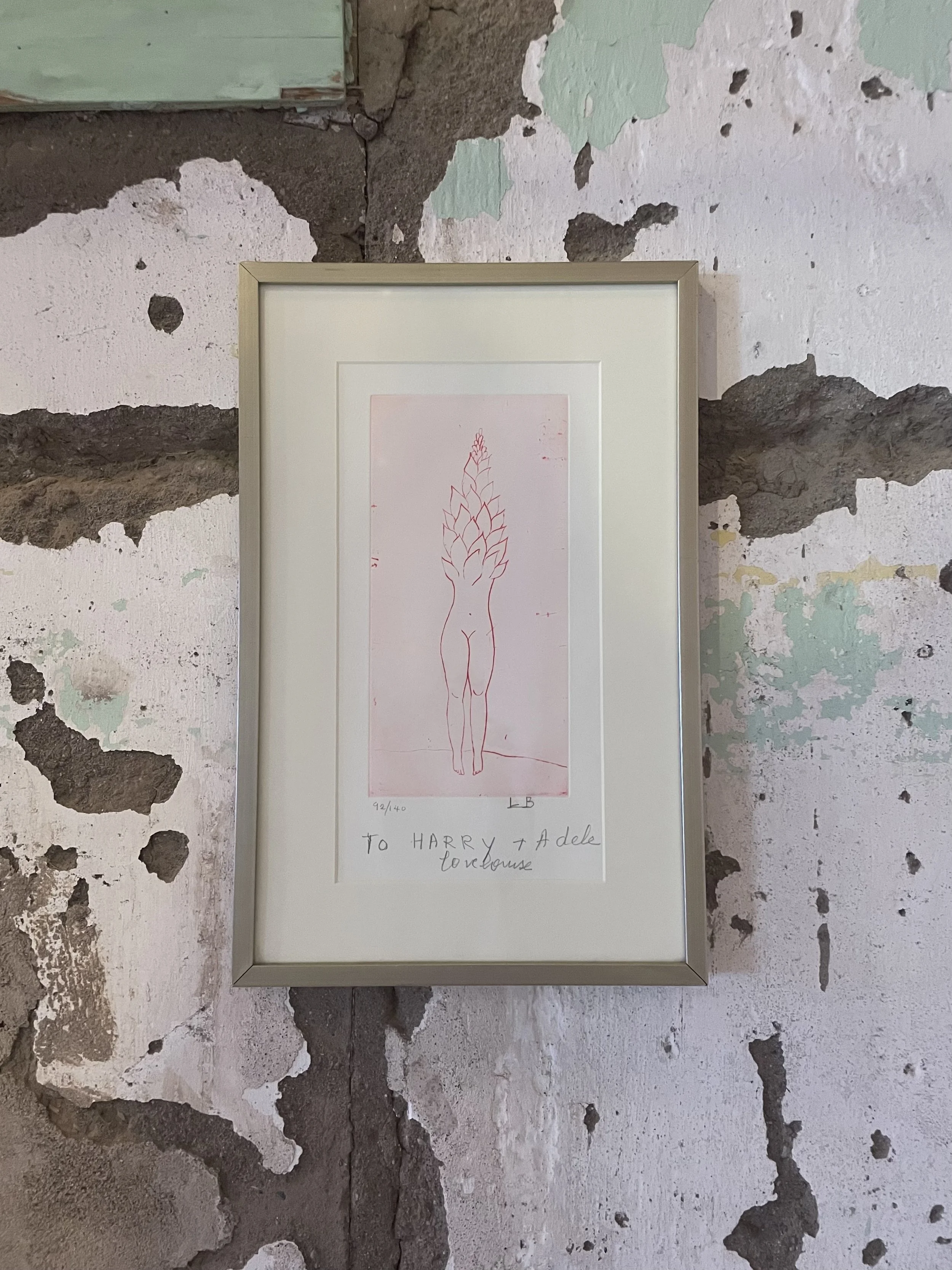 Exhibition view of Louise Bourgeois at The Dreamers Gallery in Presidio TX in Big Bend