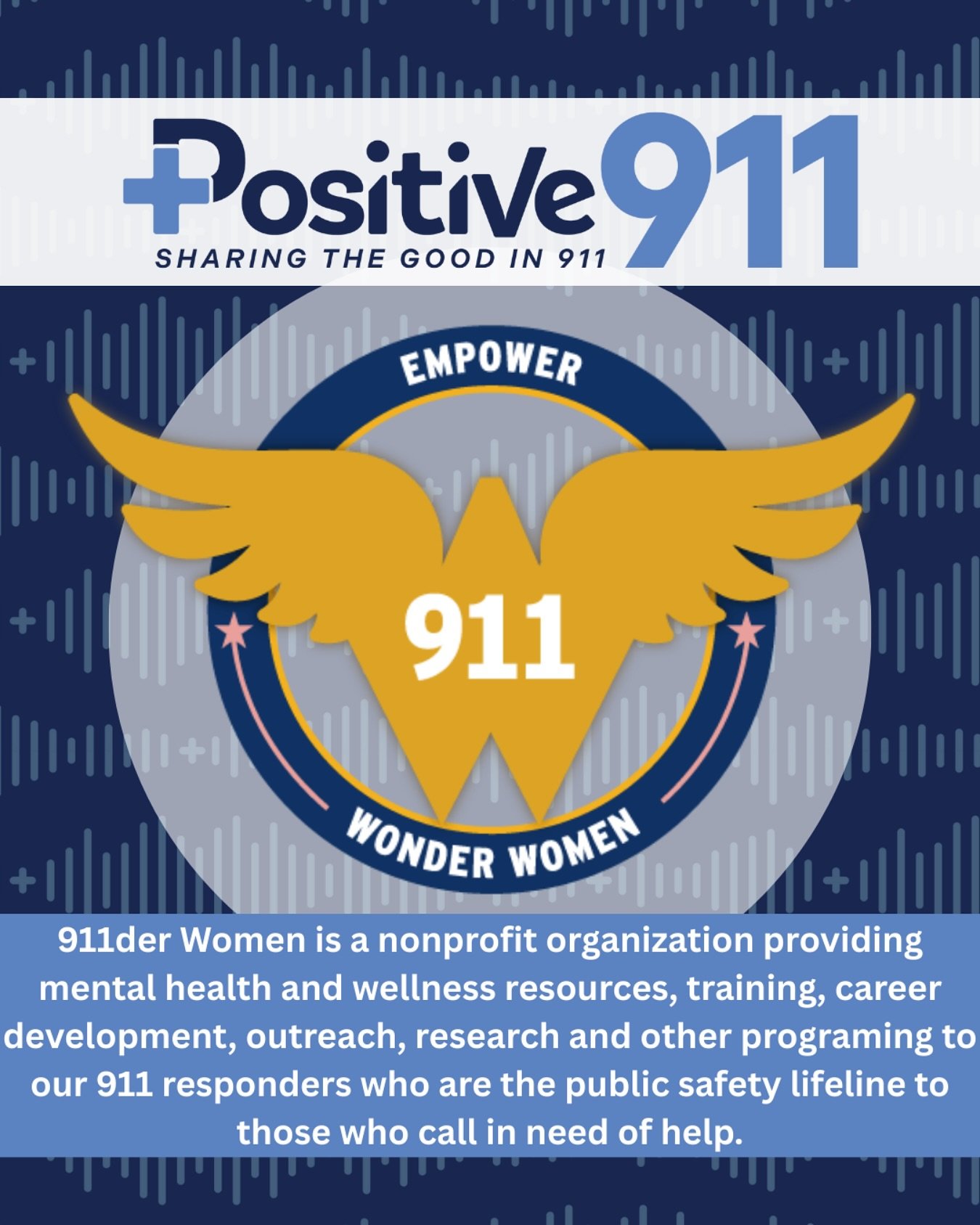 As National Public Safety Telecommunicators Week begins, Positive 911 is proud to spotlight the organizations we support that uplift our 911 professionals.
Today, we’re honored to feature 911der Women, Inc., nonprofit dedicated to empowering w