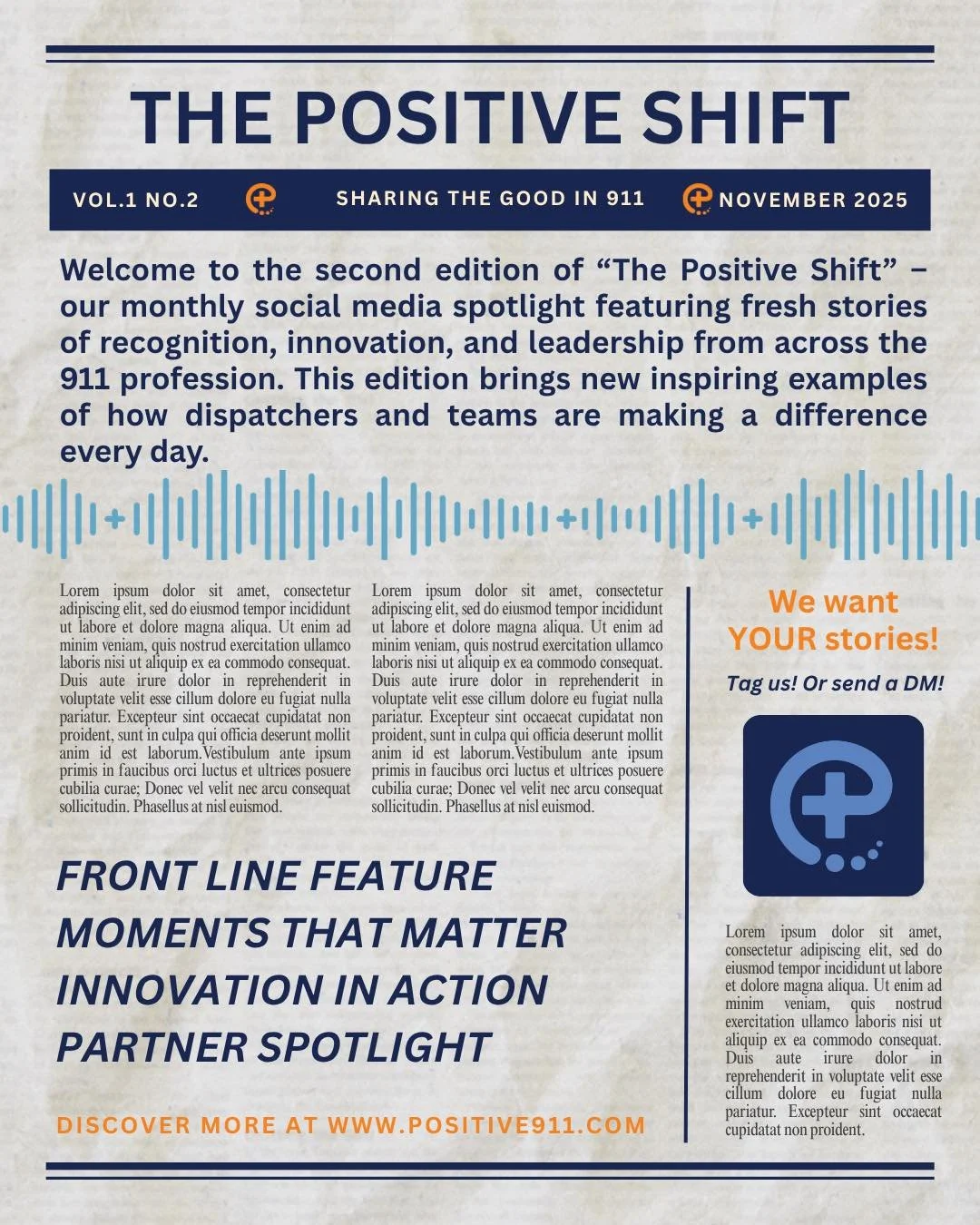 🌟 Welcome to the second edition of The Positive Shift! 🌟

Our monthly spotlight shares inspiring stories of recognition, innovation, and leadership from across the 911 profession.

This month&rsquo;s edition highlights powerful examples of how disp