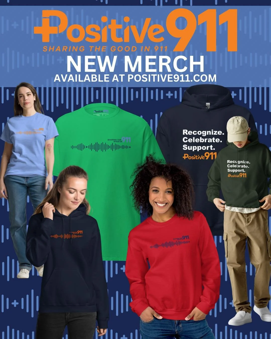 🚨 New merch alert! 🚨

Fresh gear just dropped &mdash; made for the ones who always answer the call. 📞 Every purchase helps support and uplift 911 dispatchers. 

All apparel is available now at www.positive911.com 👕✨