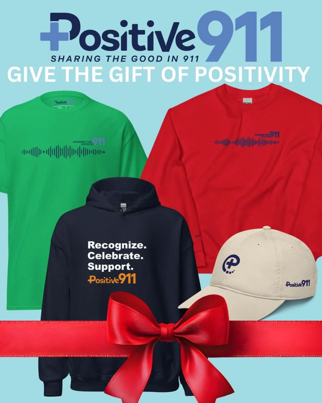 🎁✨ Give the gift of positivity this holiday season ✨🎁

New merch is officially live at positive911.com&mdash;perfect for spreading appreciation and good vibes where it matters most.