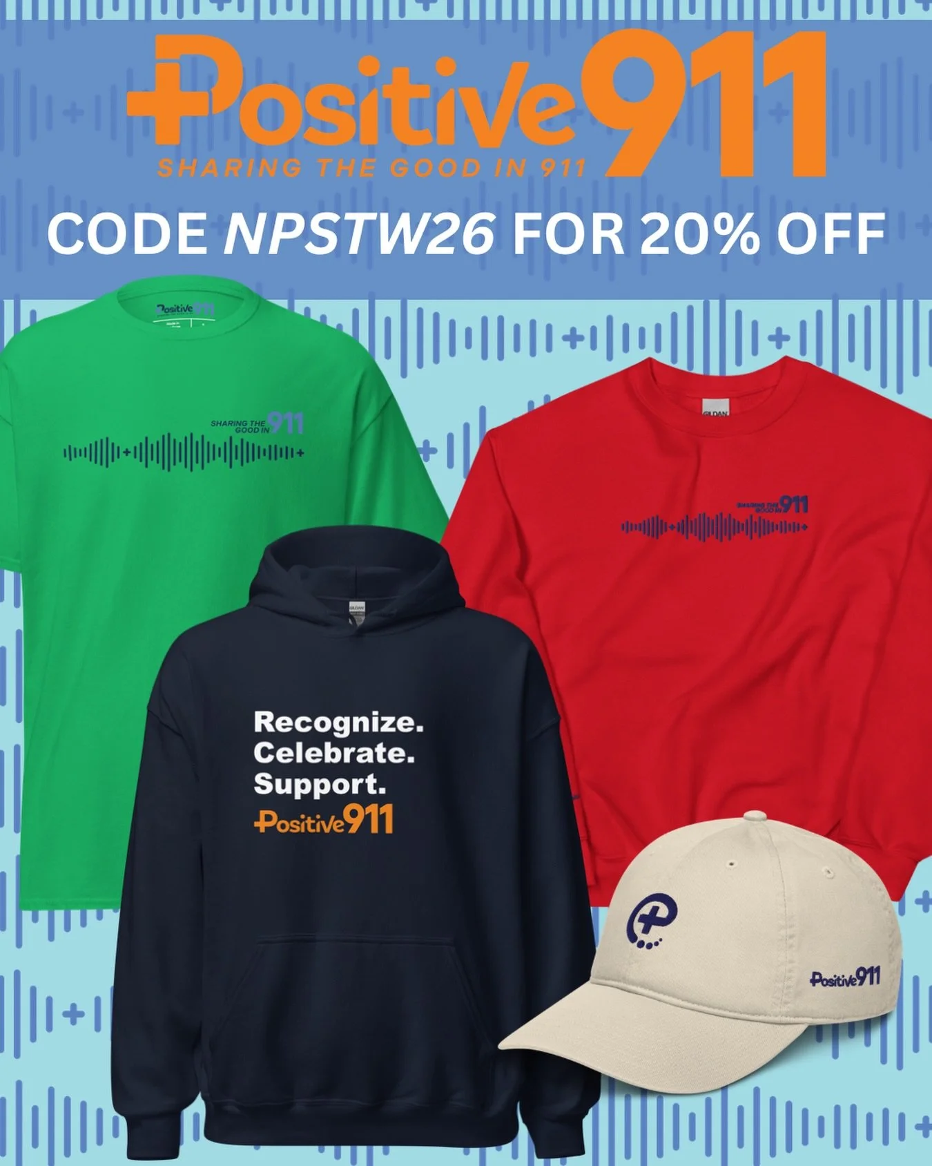National Public Safety Telecommunicators Week is quickly approaching! 📞🚓🚒

To help celebrate the incredible dispatchers who keep our communities safe, we&rsquo;re offering 20% off now through April 19th.