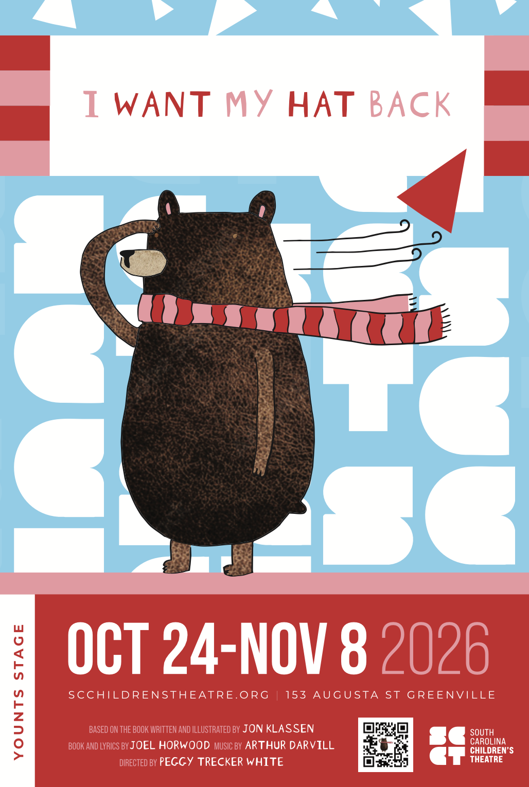 11x17 poster for SCCT production I Want My Hat Back