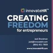 Front of Innovate HR business cards after brand refresh