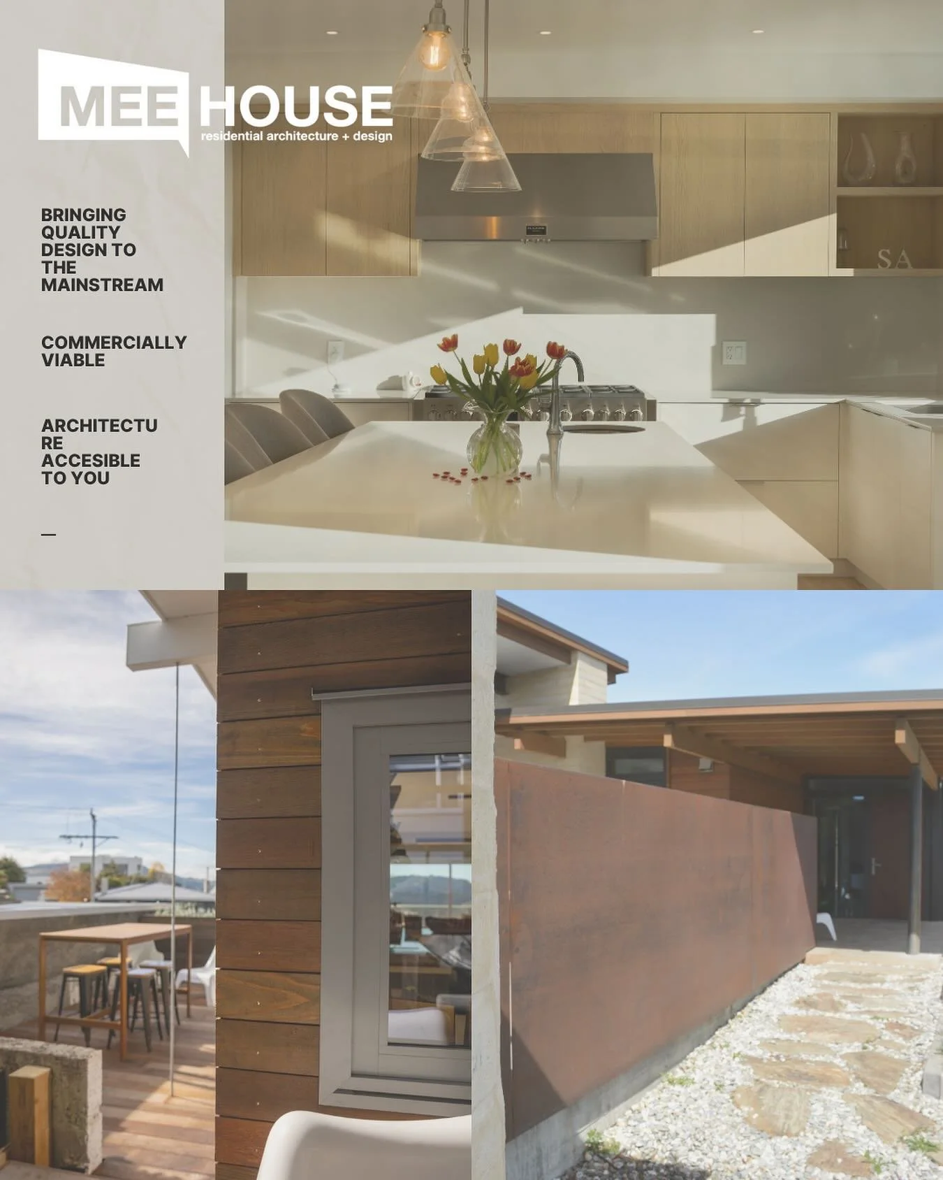 A closer look at some of MEEHouse&rsquo;s ambitions within the architectural space. With a new redefined business plan, we aim to bring quality design to you in an accessible manner. 

Learn more at MEEHouse.com or get in contact with adam@meehouse.c