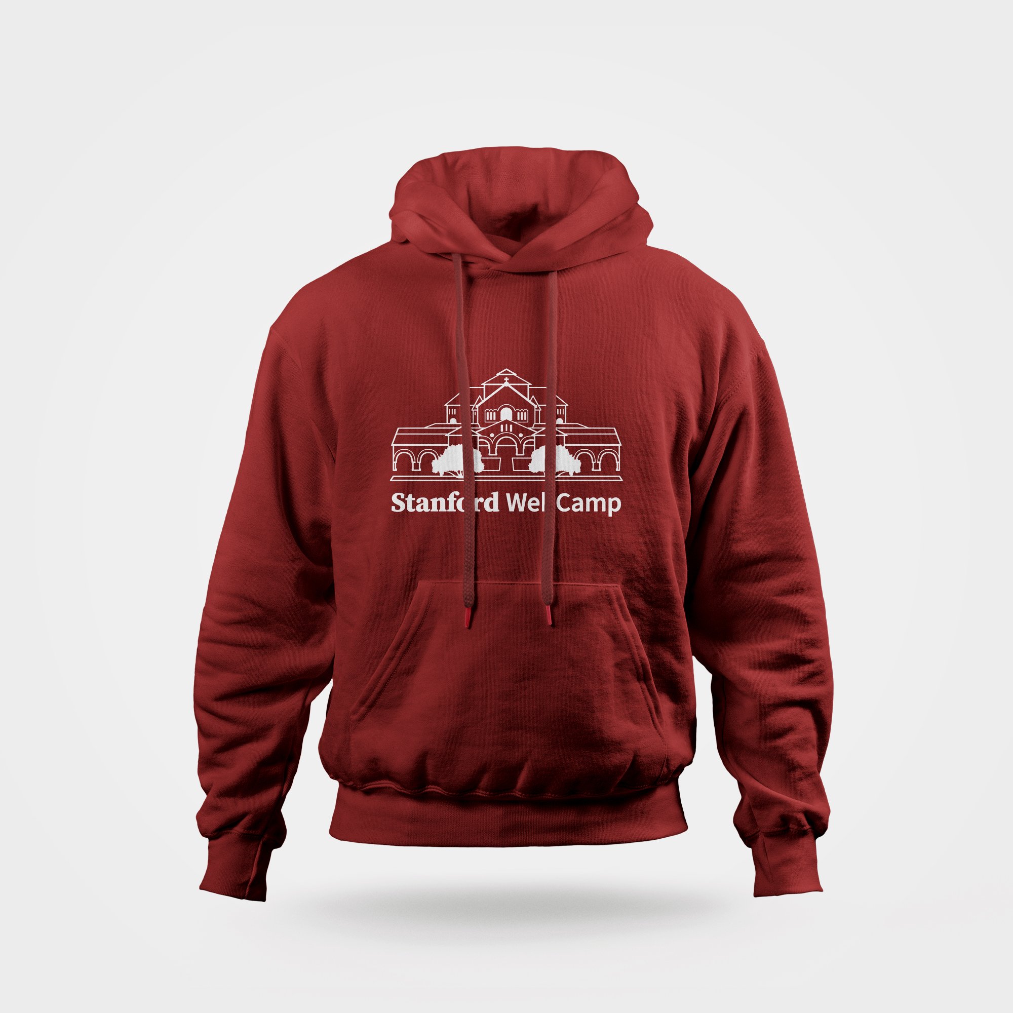 Stanford WebCamp logo on sweatshirt