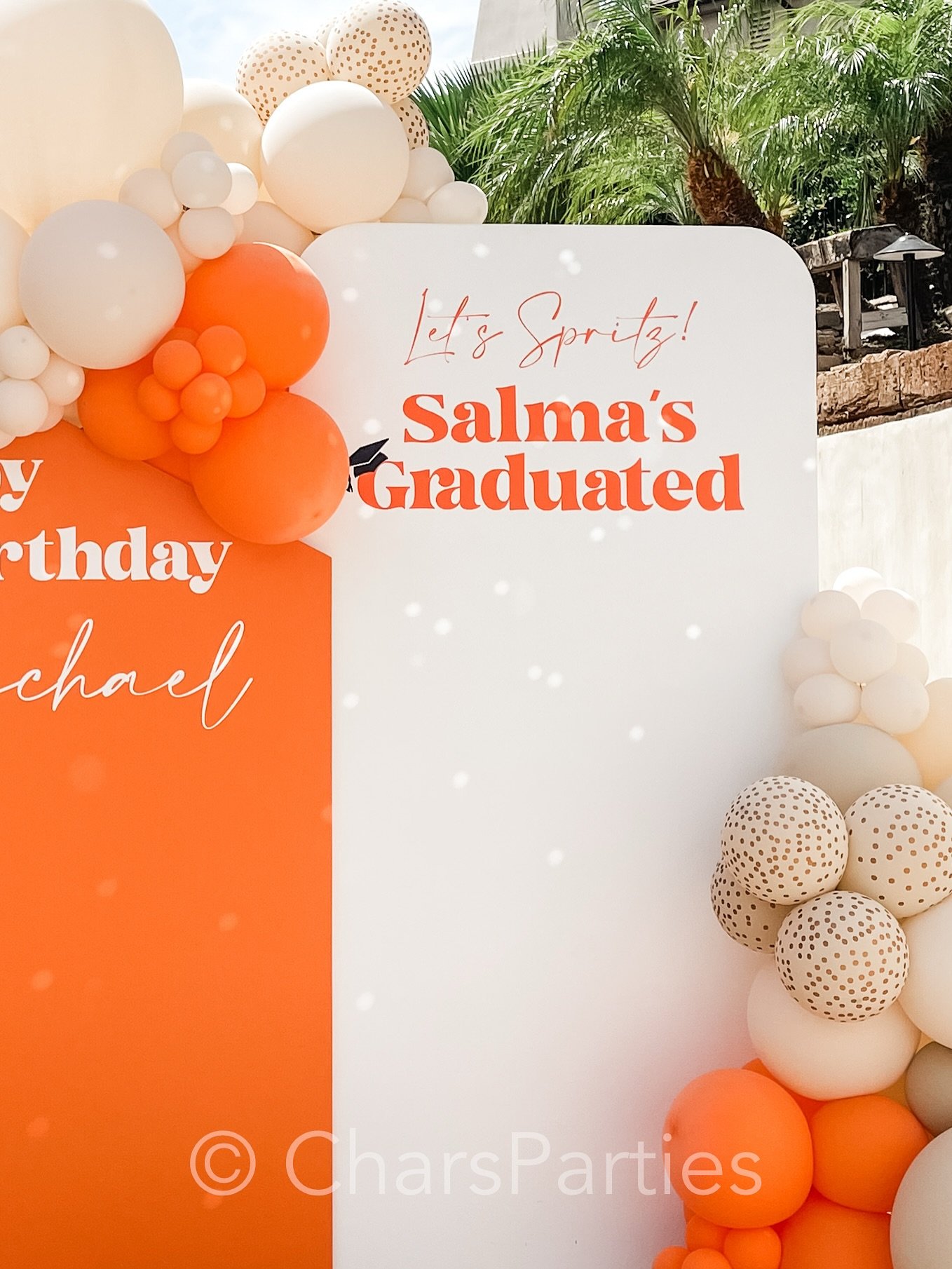 The disco ball's sunlight confetti is pure magic! It's amazing how something so simple can bring the whole party to life when the light hits just right! 🪩
.
Design, rentals, and balloons @charsparties
.

#letsspritz #orange #neutrallychic #spritztim