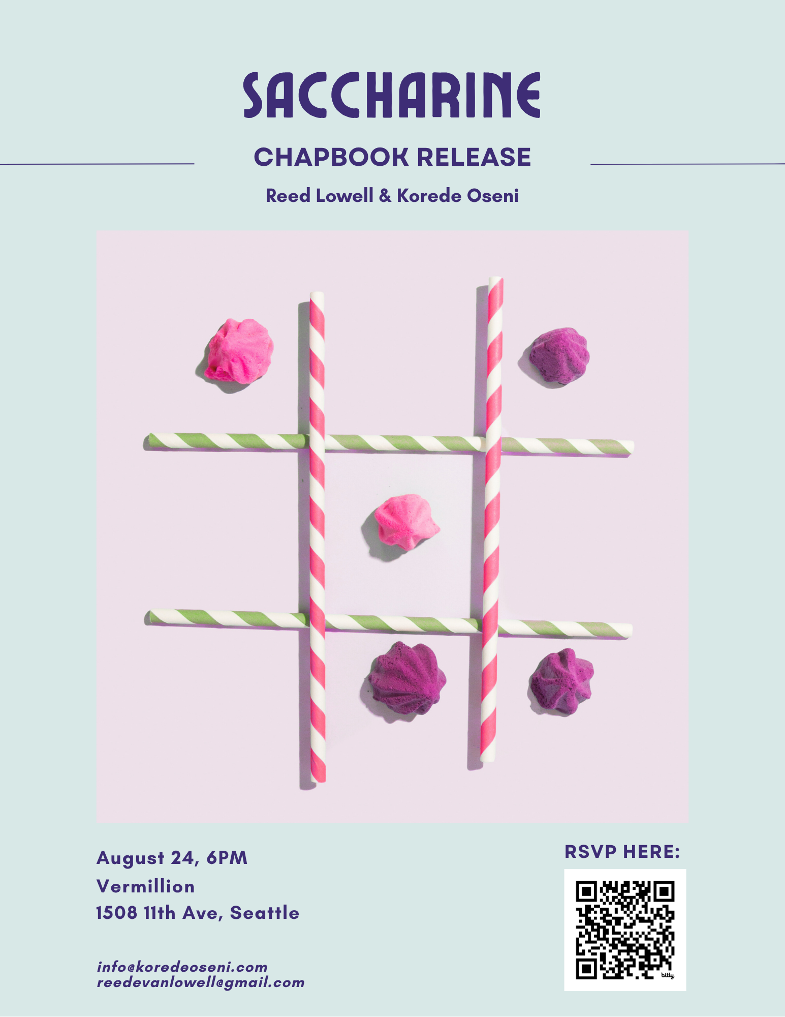 Saccharine Chapbook Release