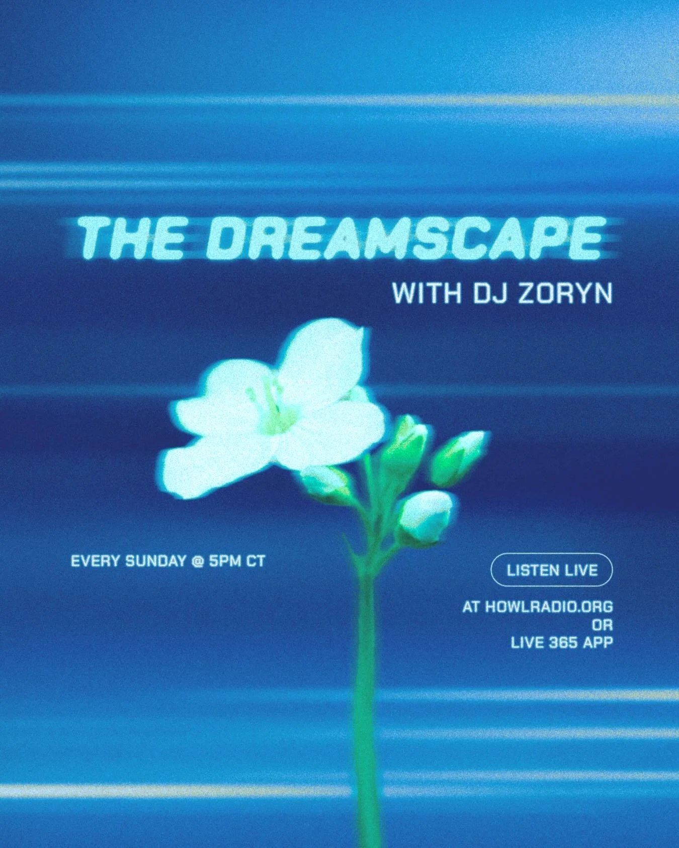 Tune into The Dreamscape with DJ Zoryn every Sunday 5pm! On howlradio.org or the Live365 app💤🌻