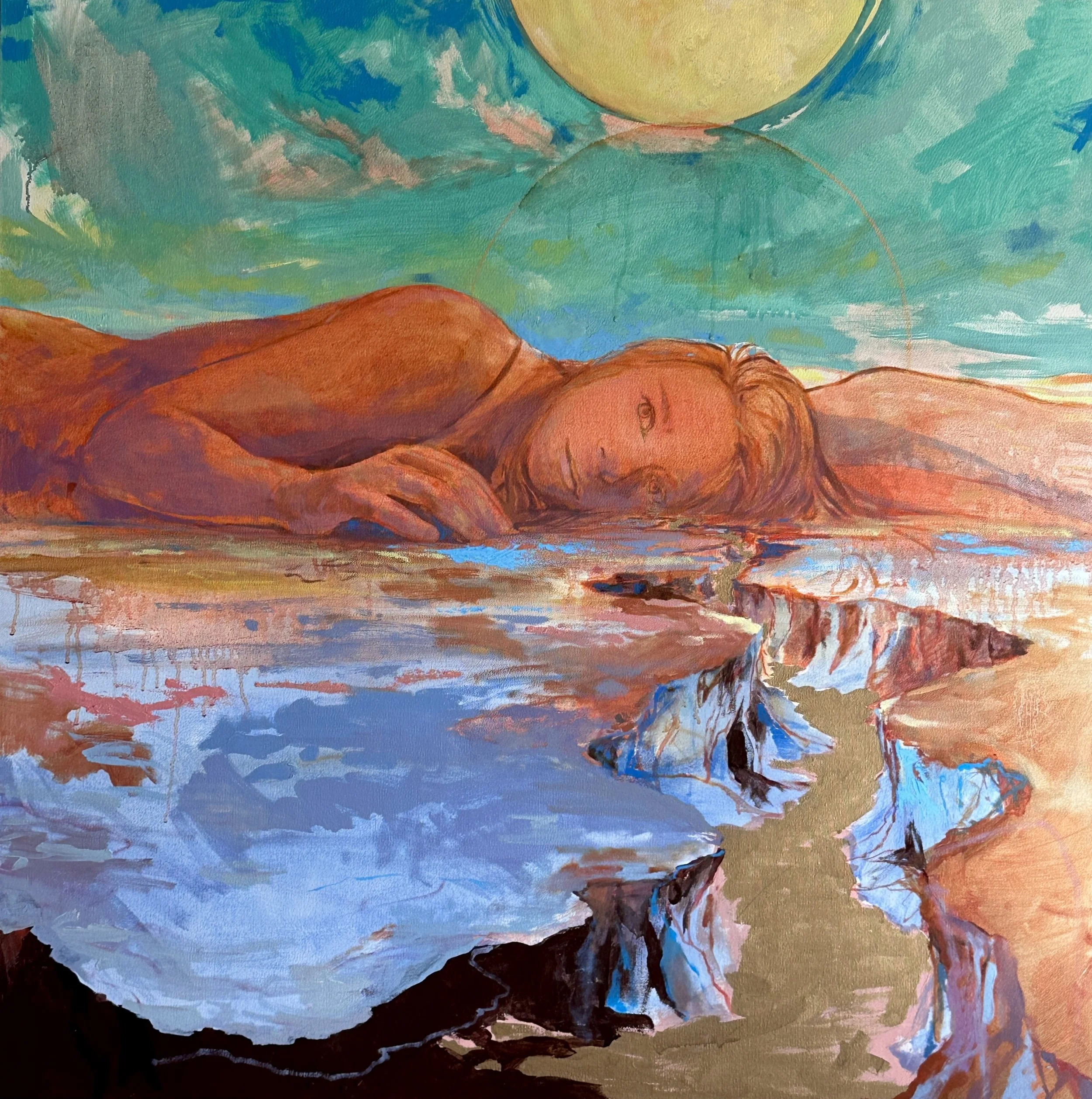 With the Moon Where She Was
