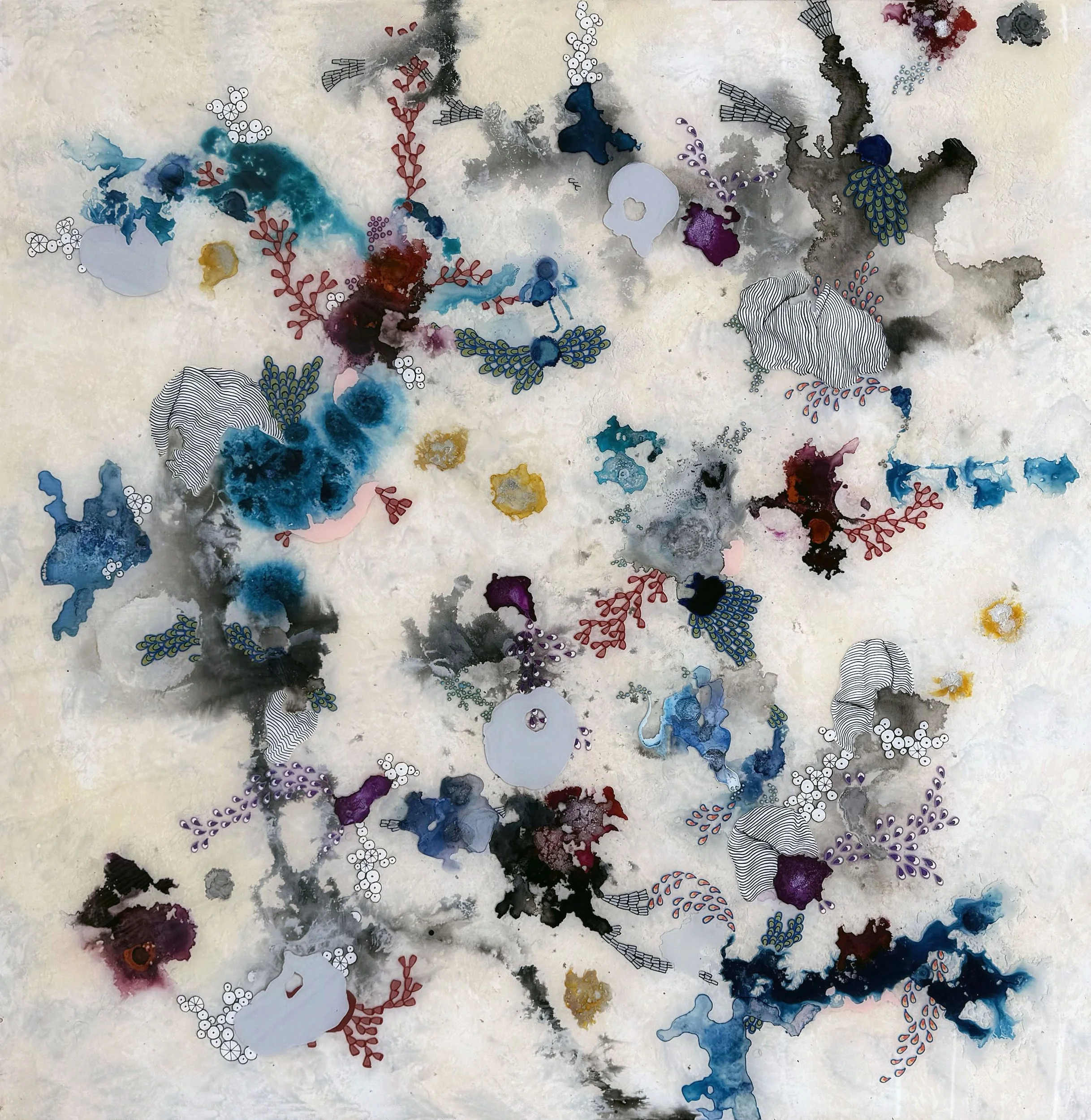 Composition in Three Blues VIII