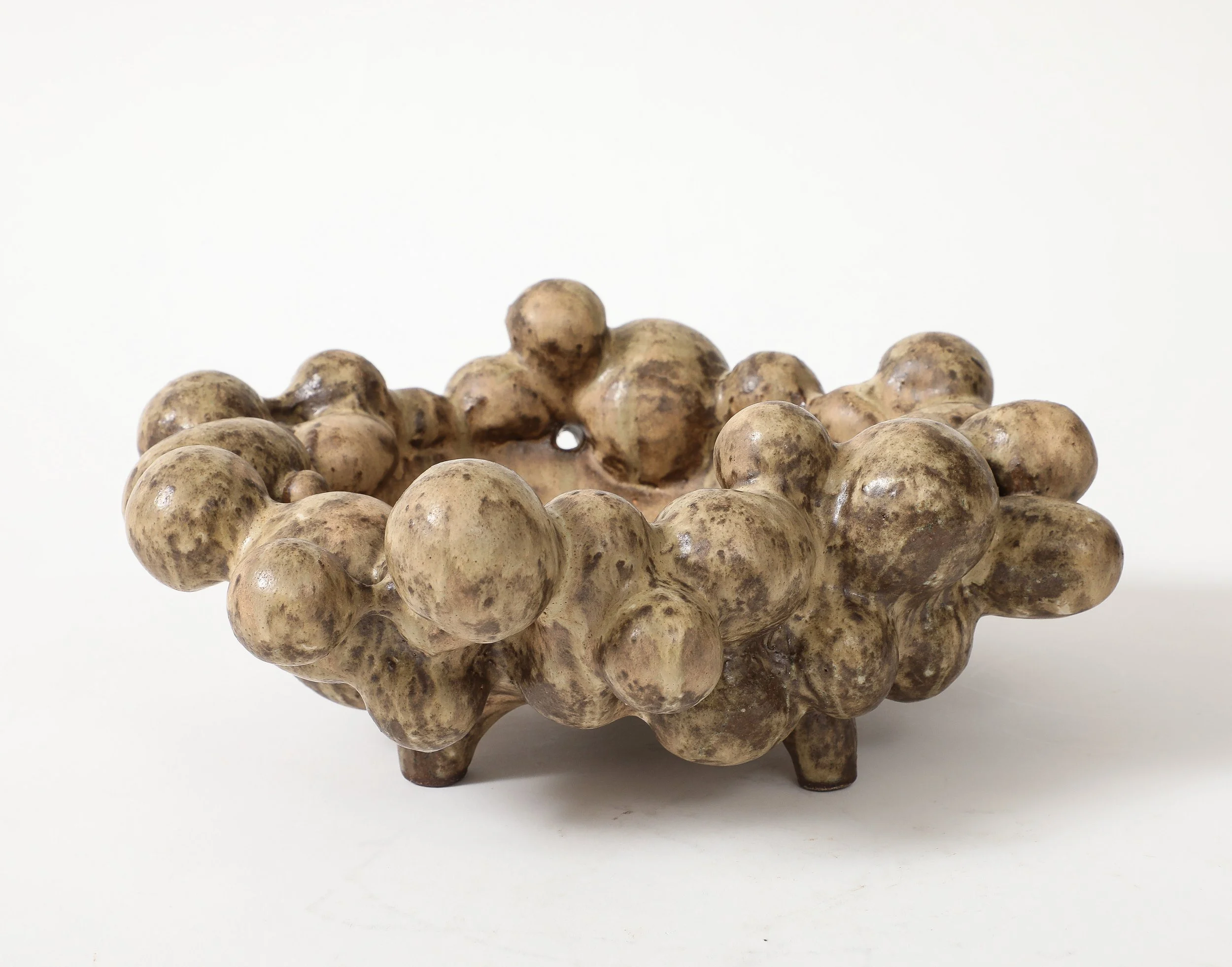 GLAZED POTTERY CLOUD BOWL