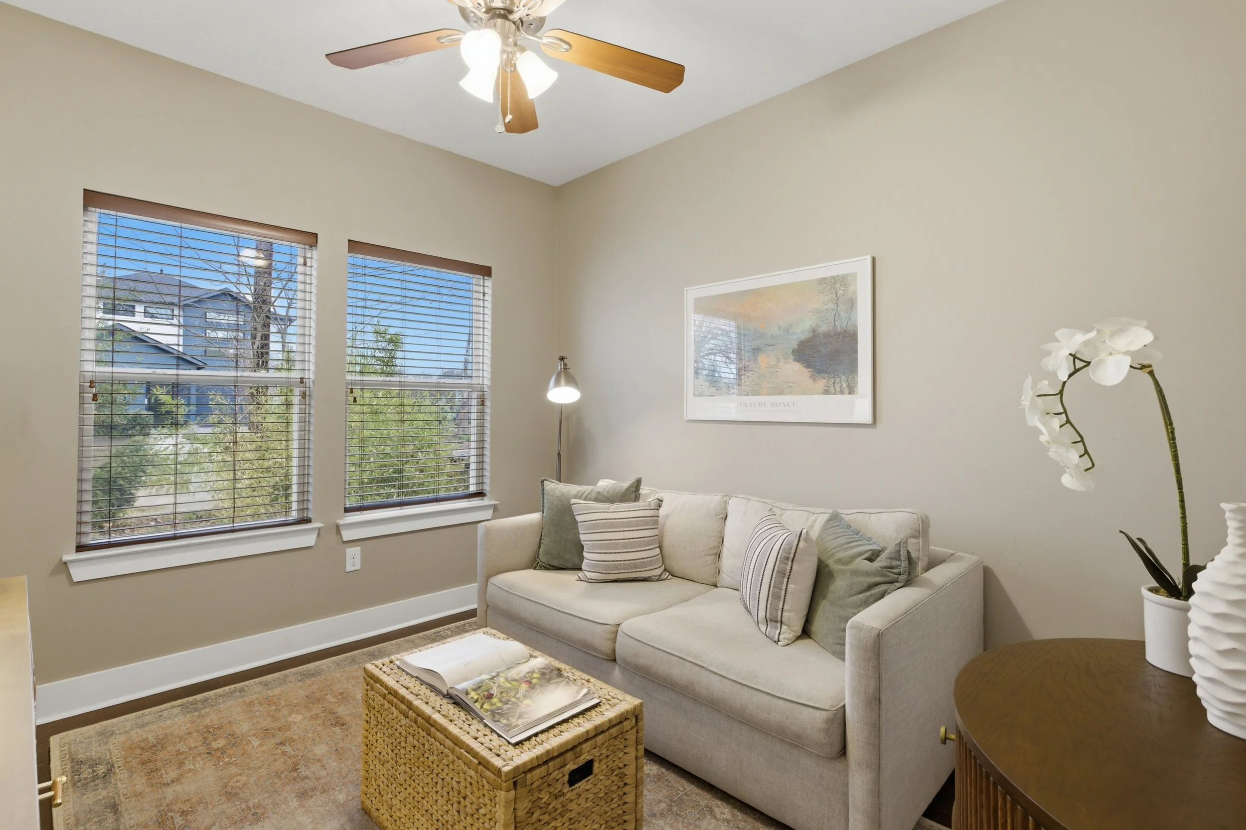 Downstairs Bedroom | Perfect home office setup