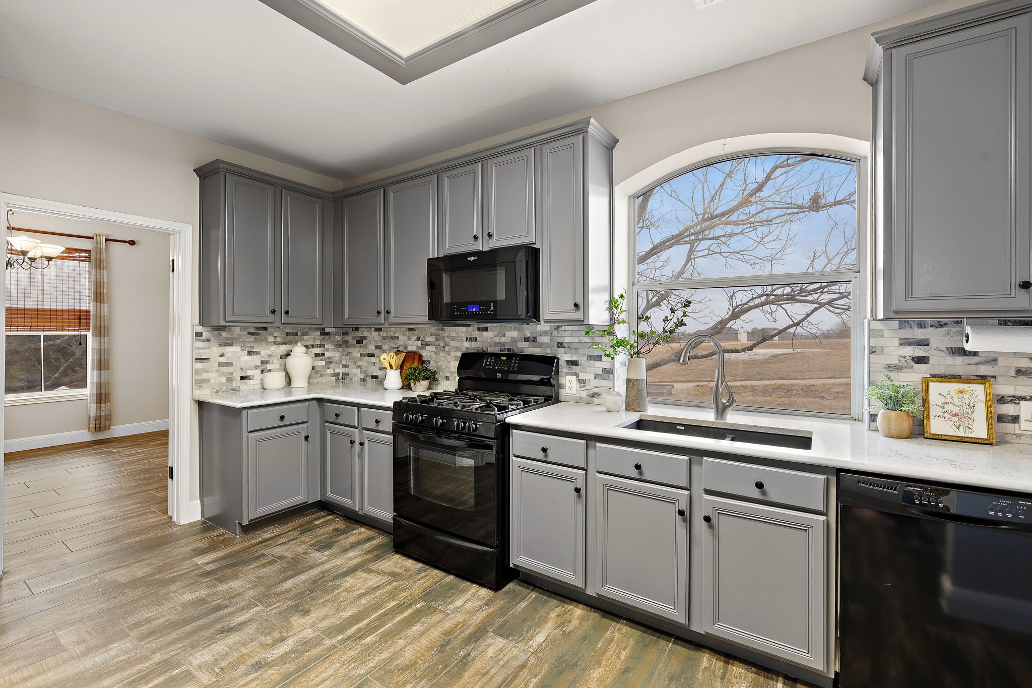 Kitchen + Large Window above Sink