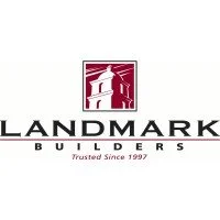 Landmark Builders logo with a stylized red building icon and the company name.