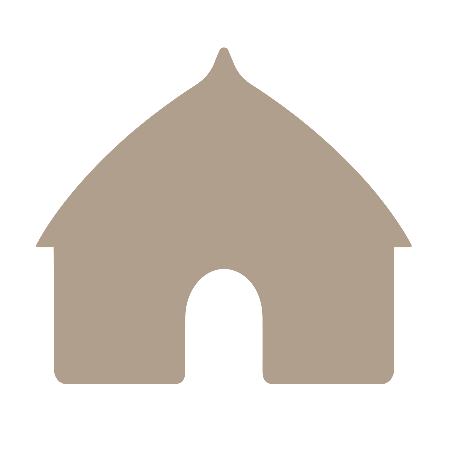 I drawing image of a hut, in color of mud hut.