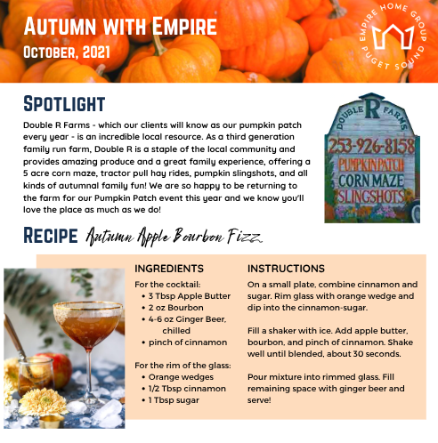 Client newsletter excerpt, Empire Home Group