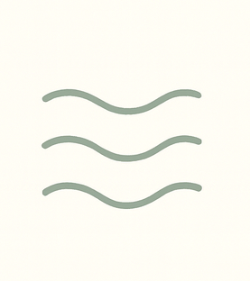 Three wavy gray lines stacked vertically on a white background.