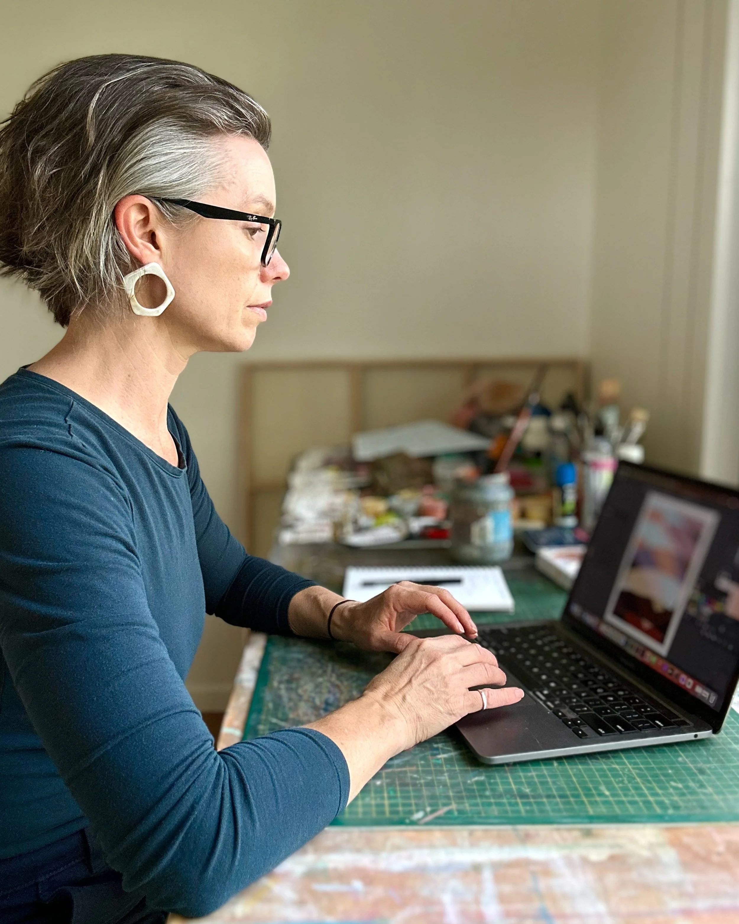 Working feverishly (digital sketches)