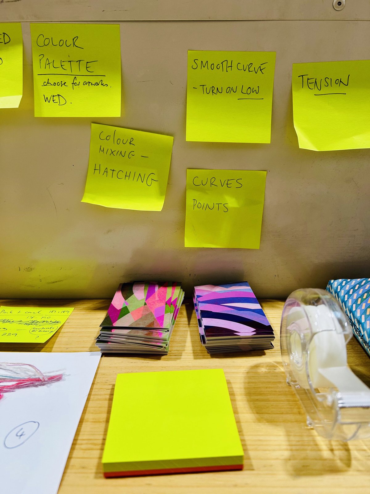 Sticky notes! Tracking thinking and learning...