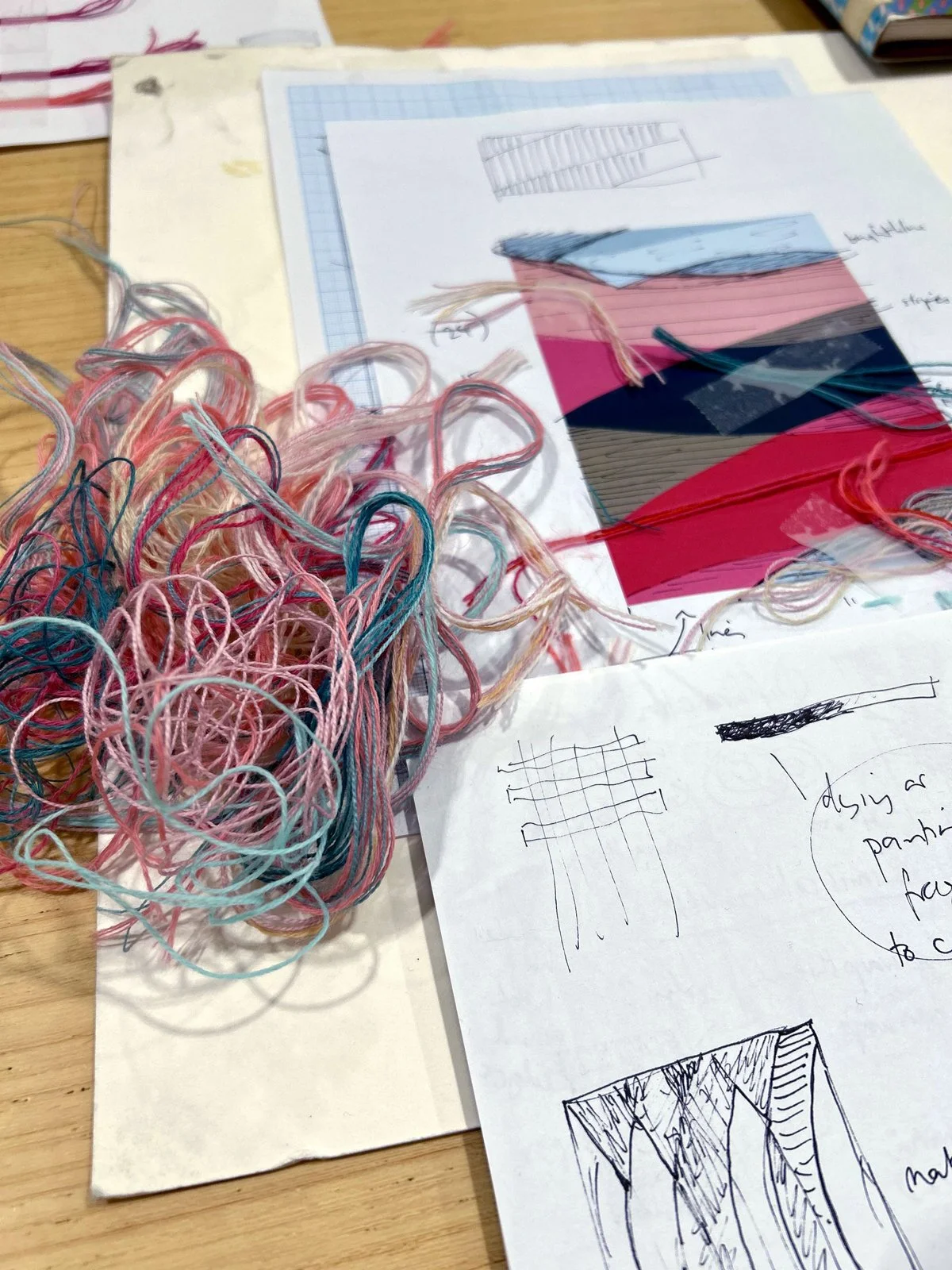 Notes, sketches, threads and tapestry thinking...