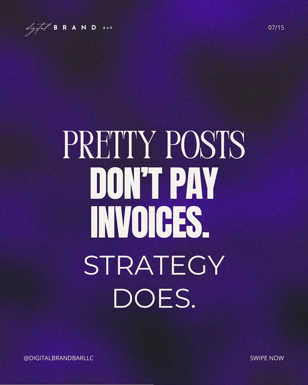 Most people think social media is about showing up.
I think it&rsquo;s about showing up well.

Because it&rsquo;s not the post that changes your business.
It&rsquo;s the strategy behind it, the consistency in it,
and the clarity that connects the dot