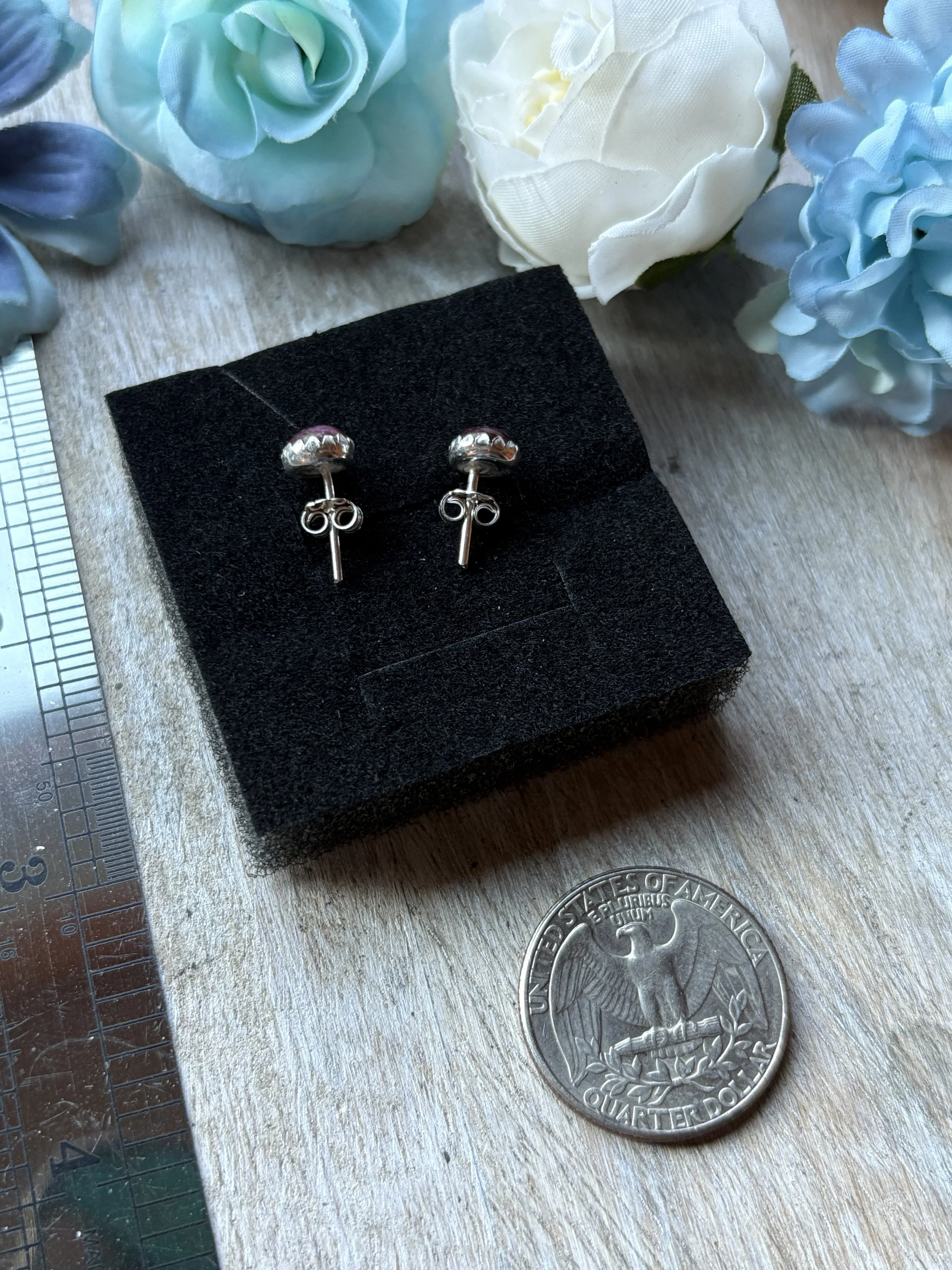 purple spiny stud earrings 4.JPG