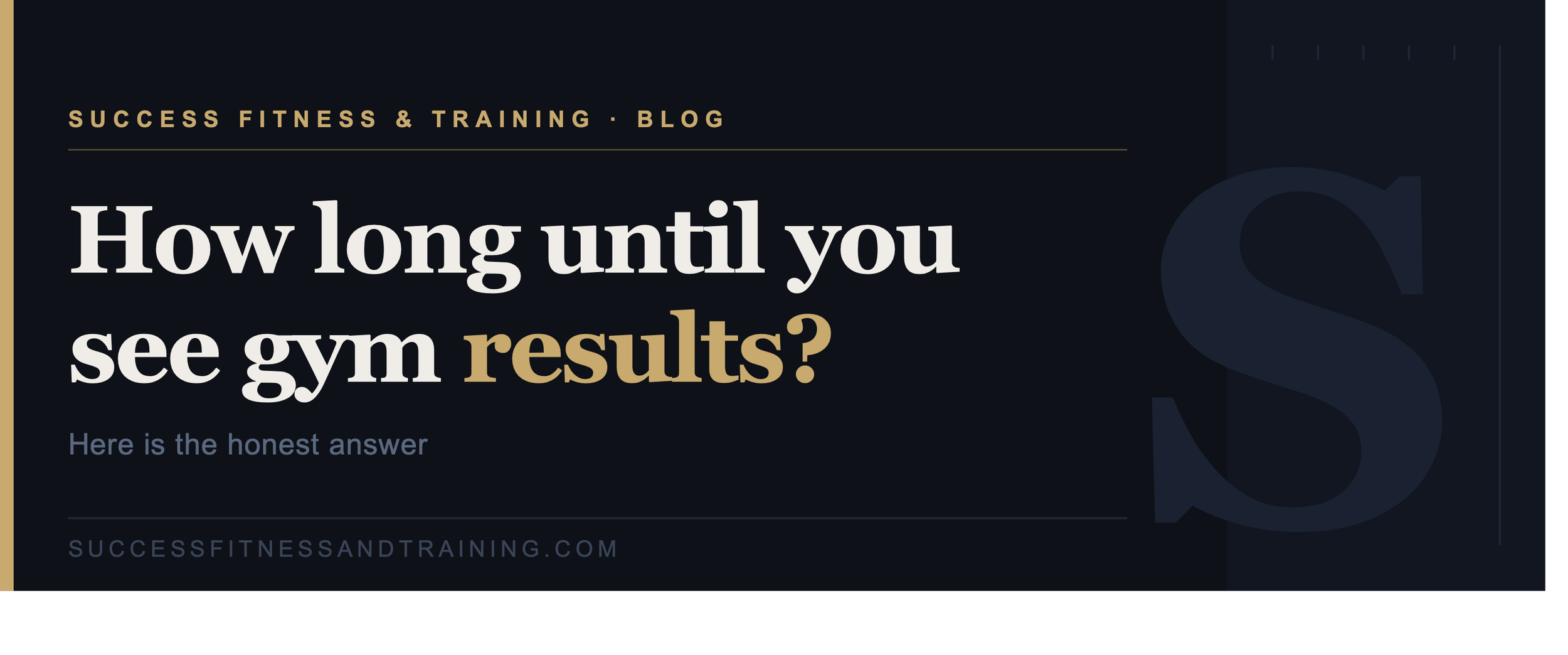 How Long Until You See Gym Results? Here's the Honest Answer