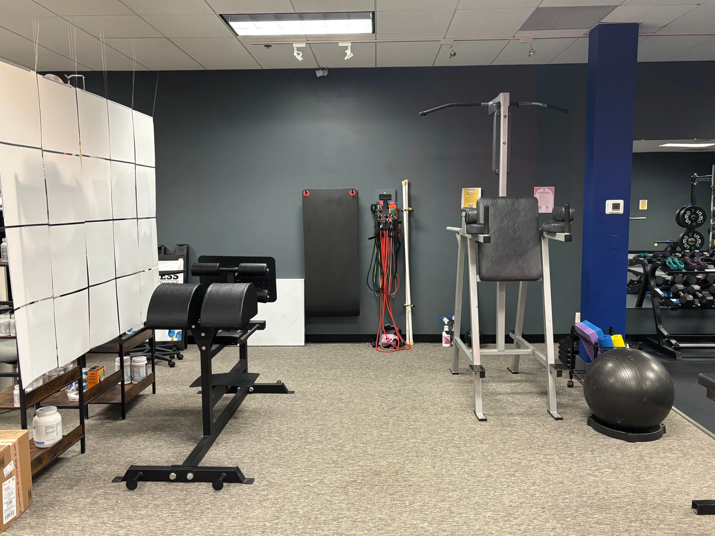 Mats, Dip/Pull Up Tower, Bands, GHD