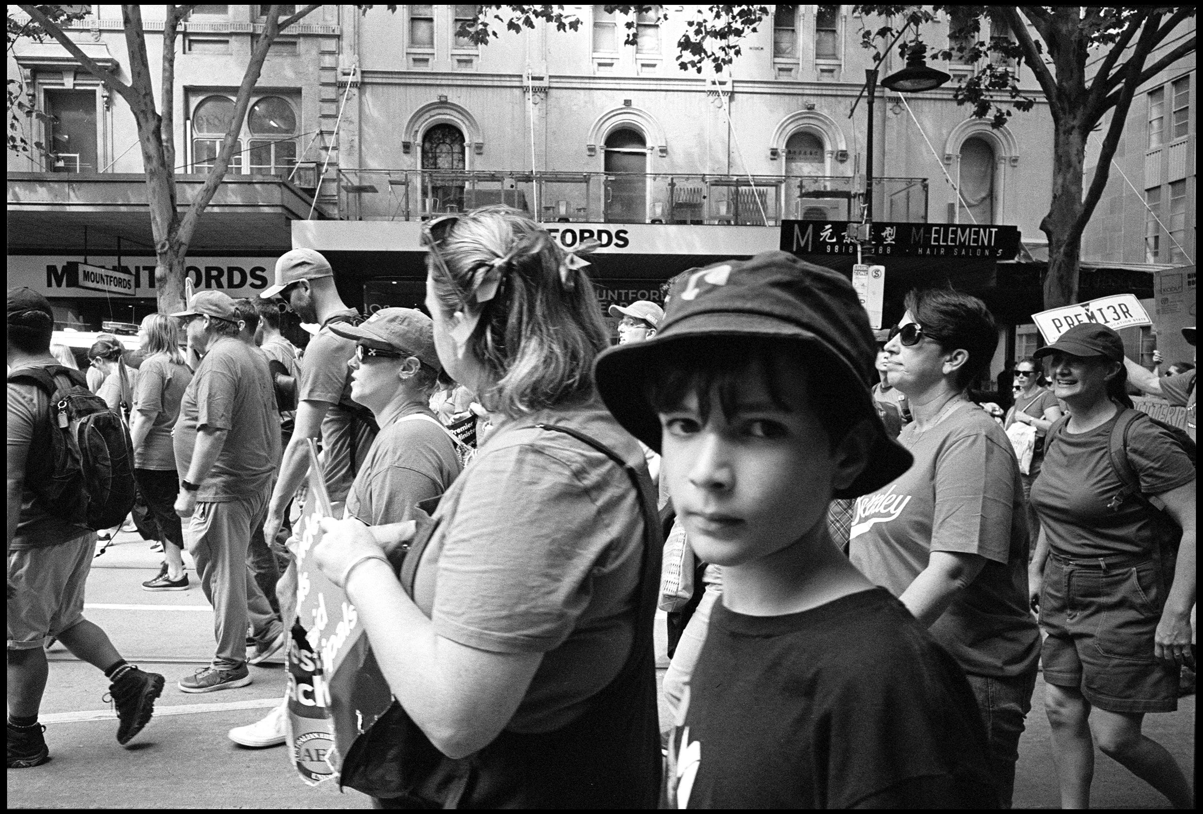 Bourke Street, Melbourne 2026 (1052-033) HP5 / Leica III / 25mm Voigtlander SC Skopar f4