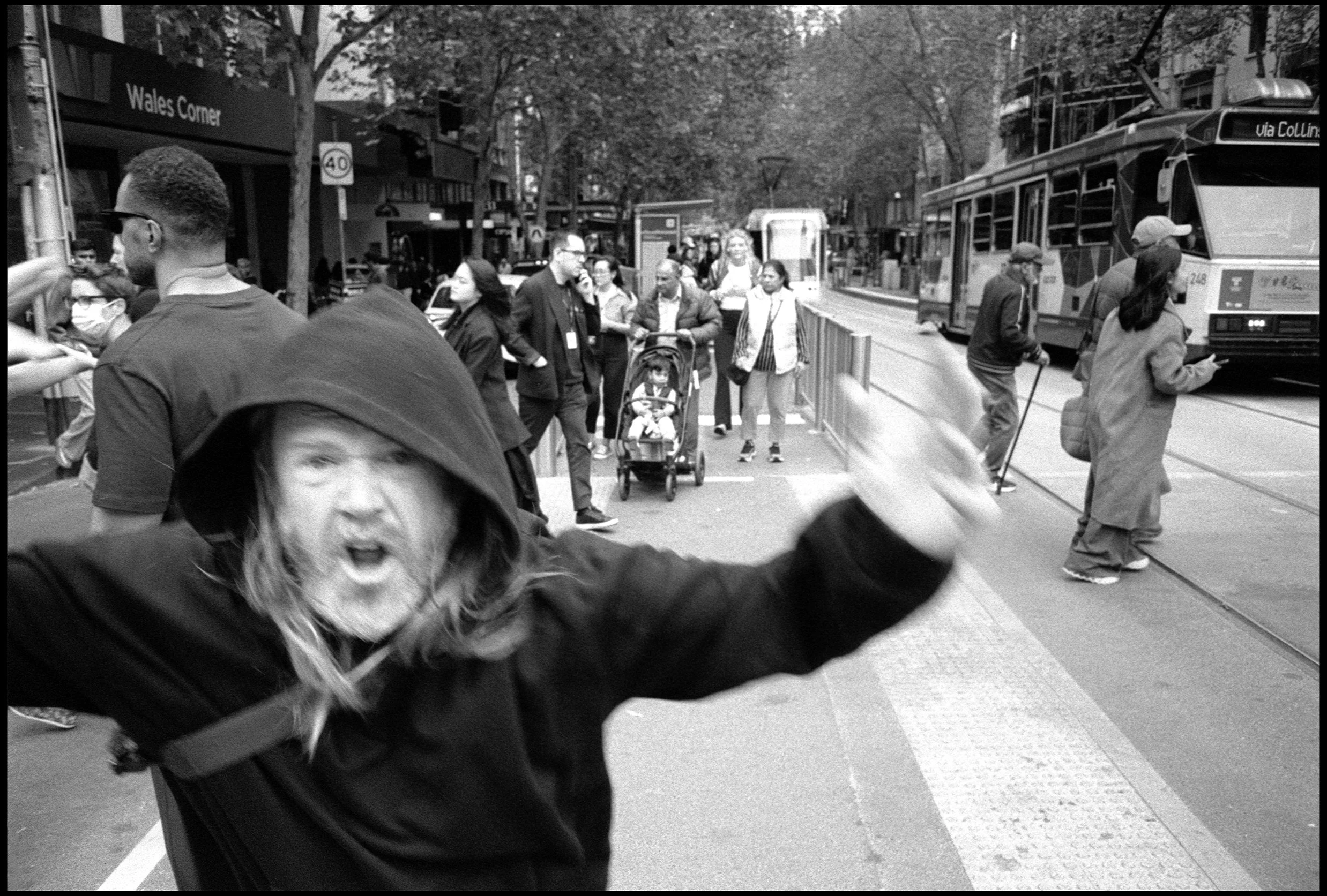 Collins Street, Melbourne 2026 (1062-006) HP5 / Leica III / 28mm Canon f2.8