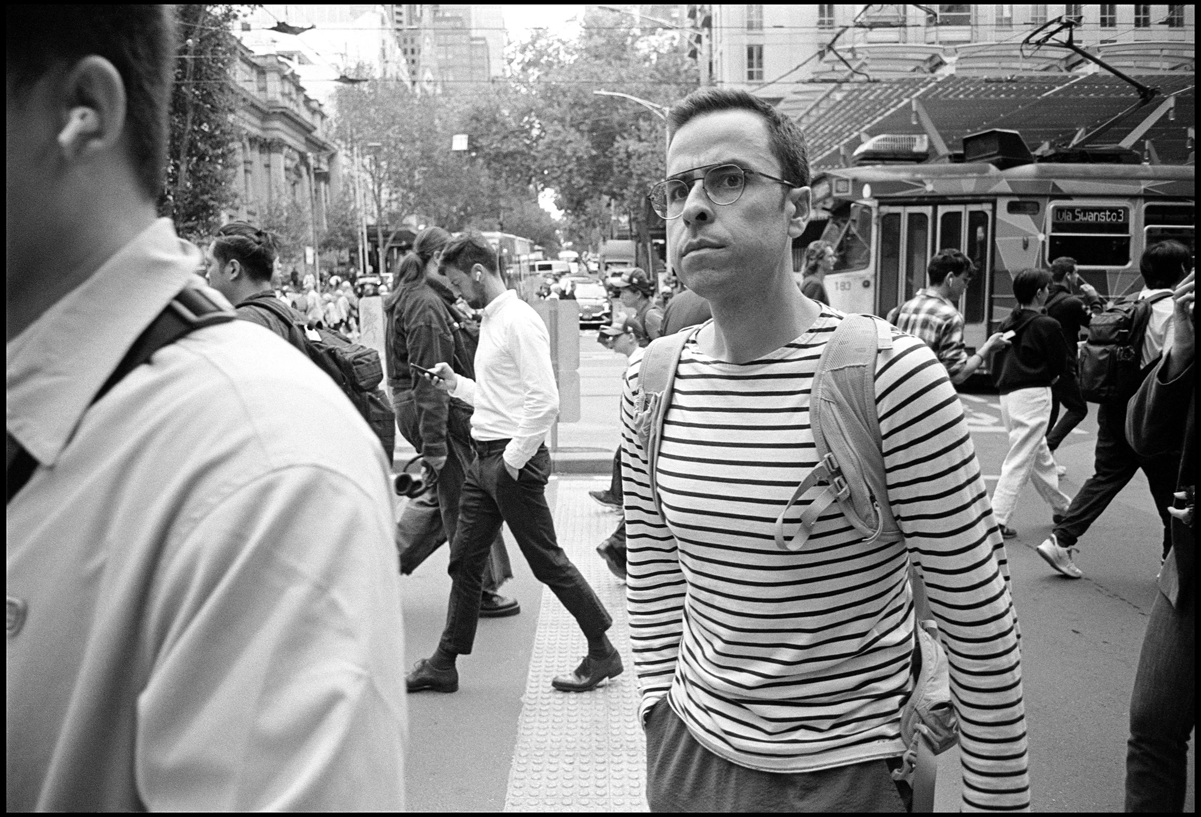 Collins Street, Melbourne 2026 (1048-023) HP5 / Leica III / 28mm Canon f2.8