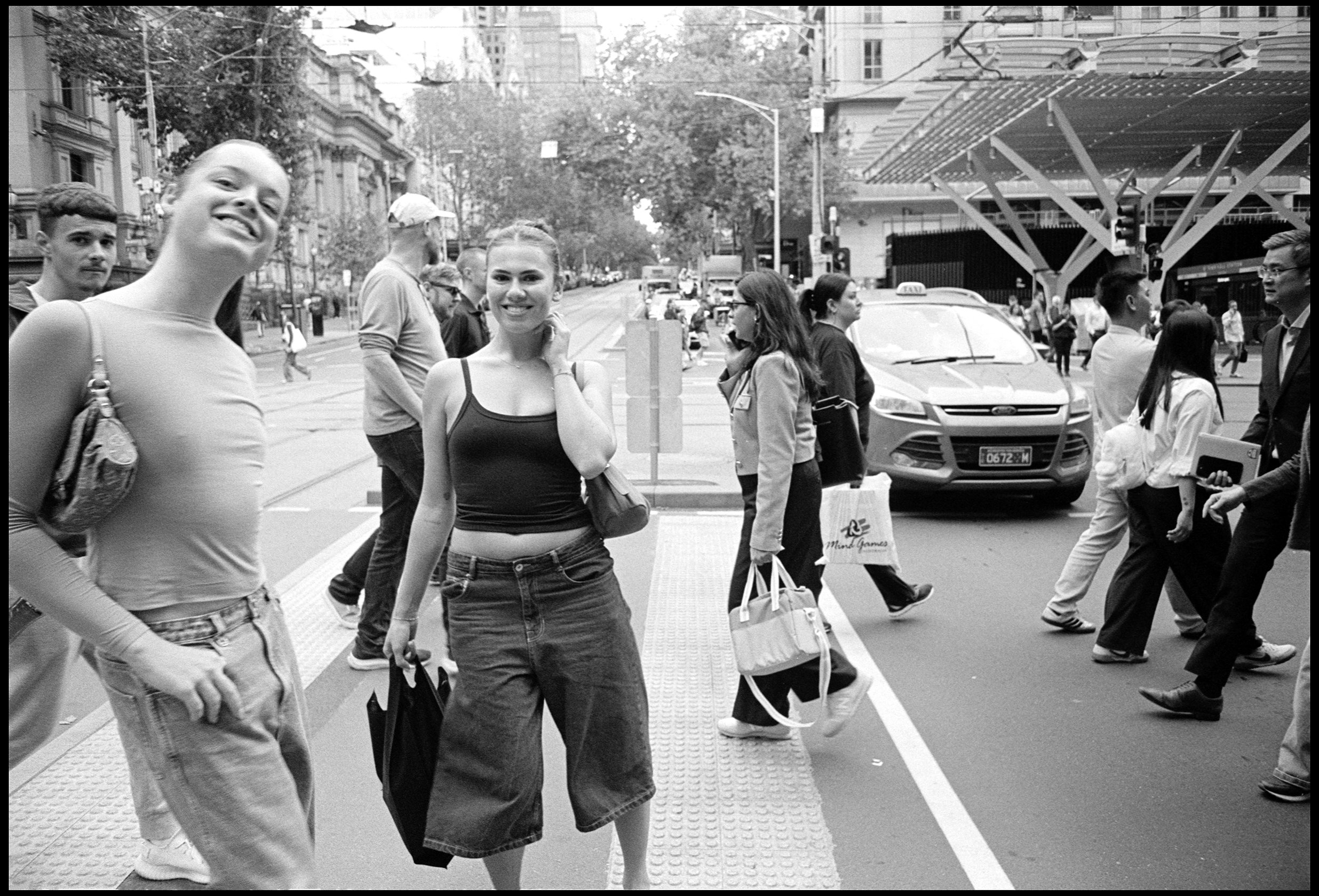 Collins Street, Melbourne 2026 (1048-030) HP5 / Leica III / 28mm Canon f2.8