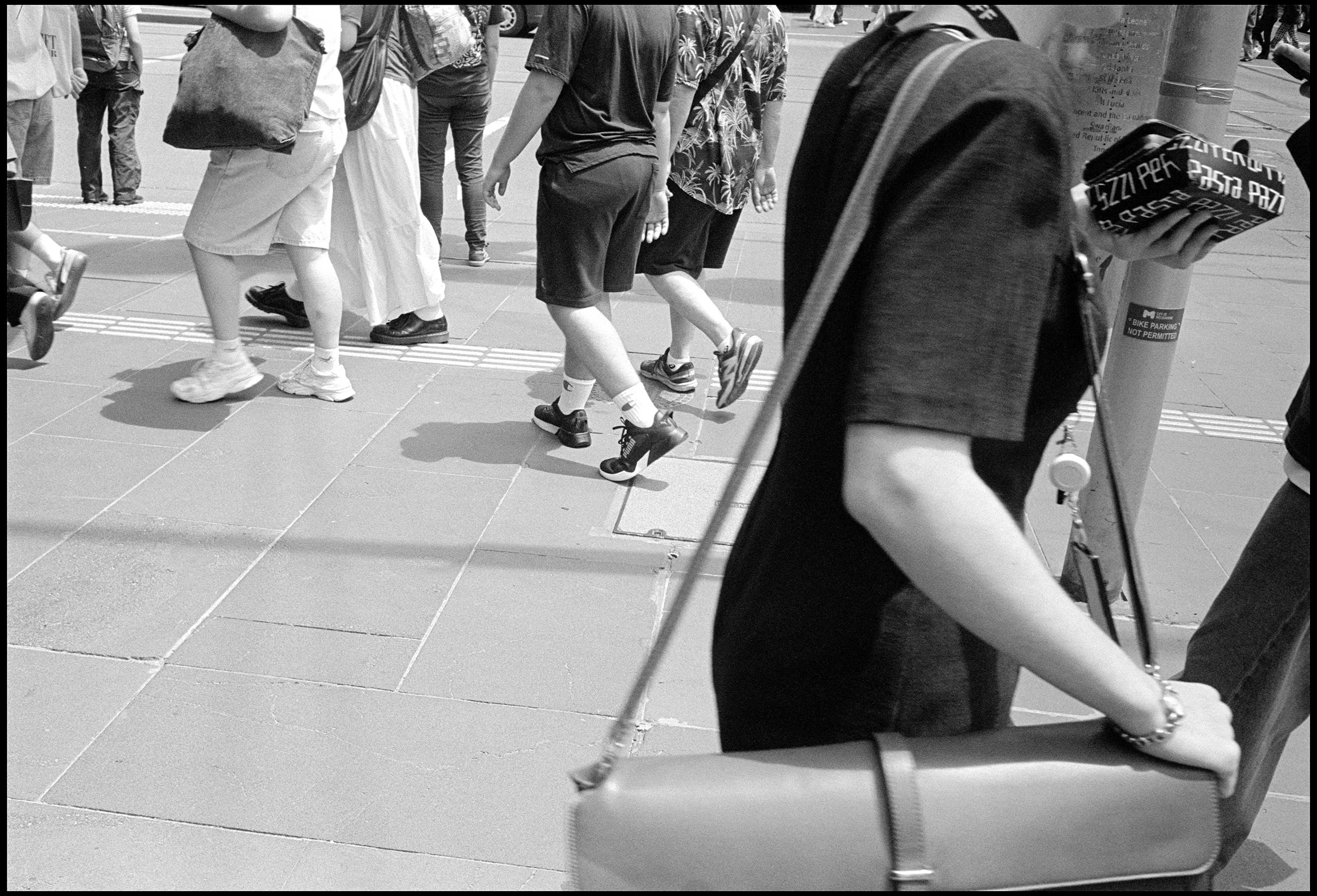 Bourke Street Mall, Melbourne 2025 (1030-031) HP5 / Leica III / 35mm Canon f2