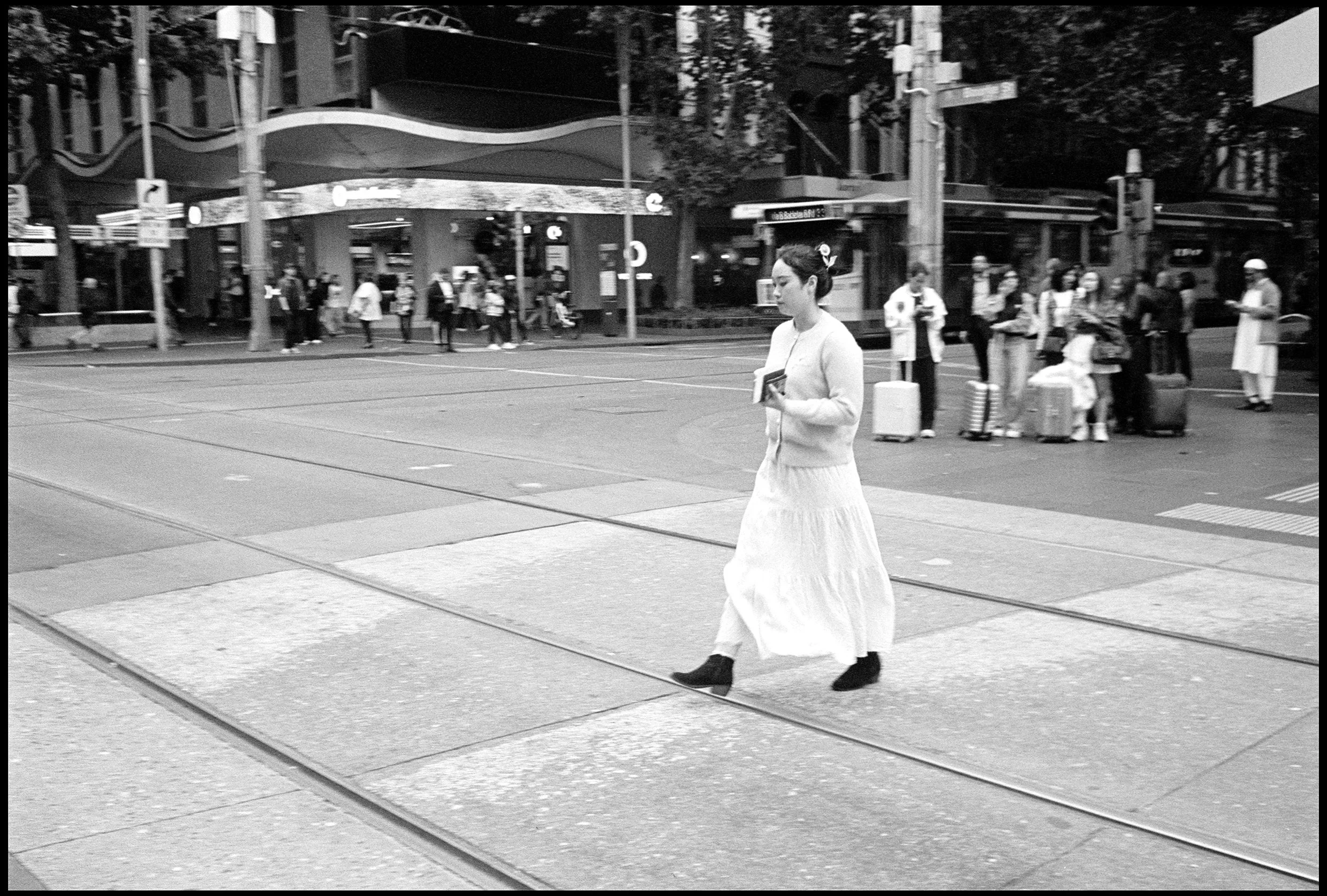 Bourke Street, Melbourne 2026 (1050-021) HP5 / Leica III / 35mm Canon f2