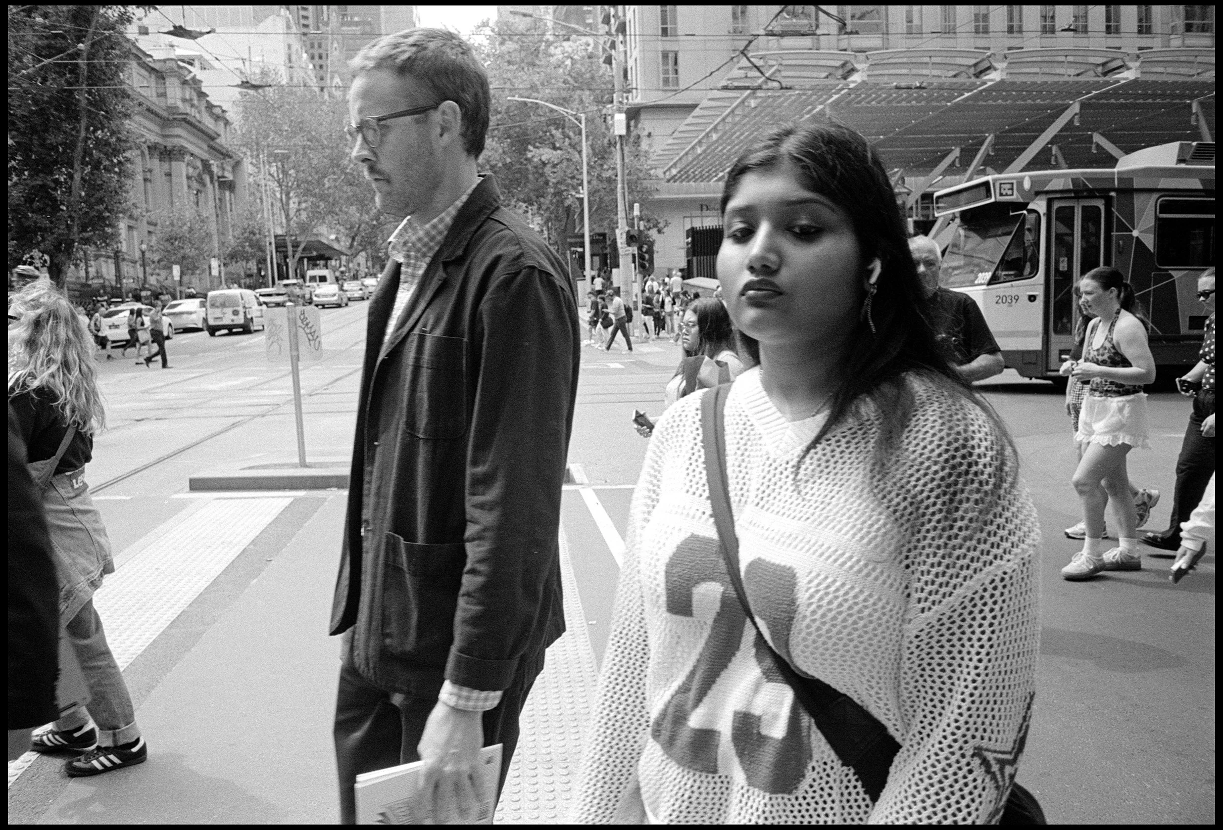 Collins Street, Melbourne 2026 (1046-037) HP5 / Leica III / 28mm Canon f2.8