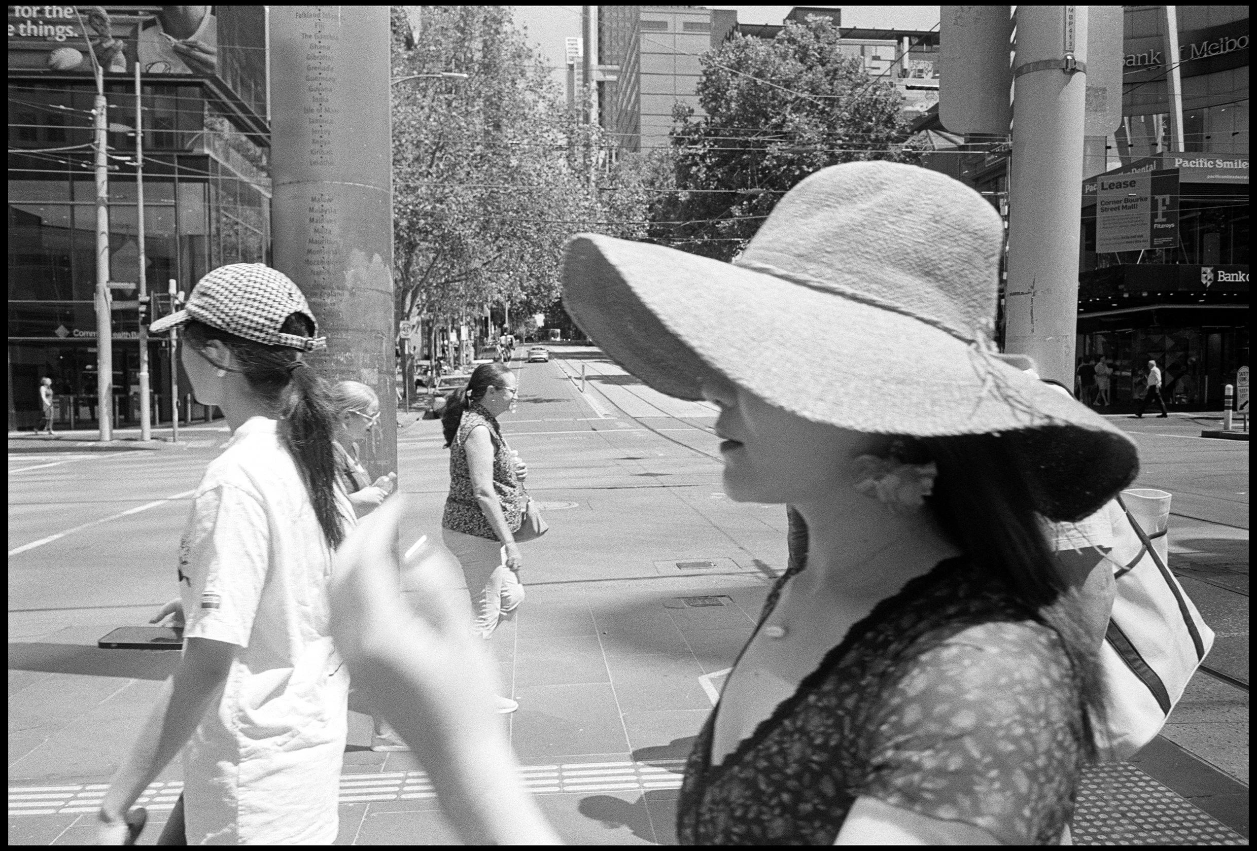 Bourke Street Mall, Melbourne 2026 (1045-014) HP5 / Leica III / 28mm Canon f2.8