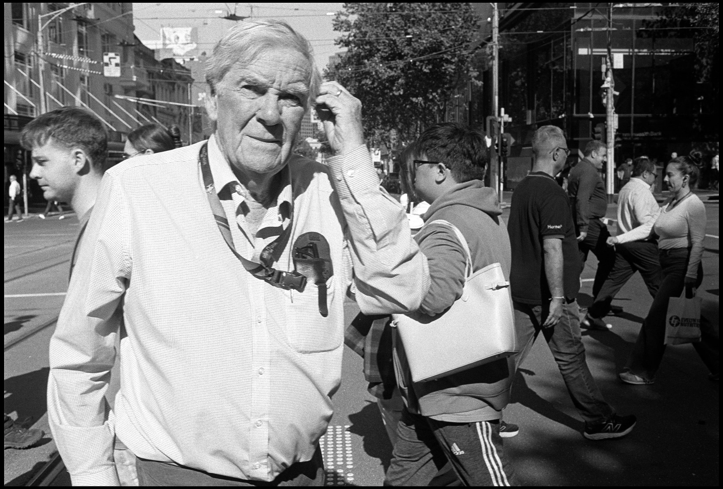 Elizabeth Street, Melbourne 2026 (1059-041) HP5 / Leica III / 35mm Canon f2
