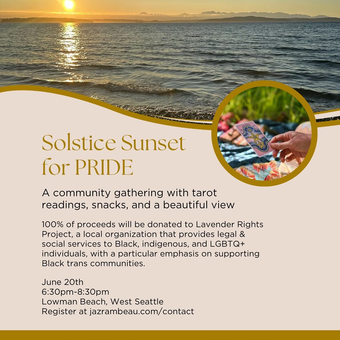 Pride Month is HERE and you&rsquo;re invited to come celebrate, connect, and raise money for an important cause 🏳️&zwj;🌈🏳️&zwj;⚧️

I love that the Summer Solstice (start of Cancer Season) falls during Pride Month. Maximum warmth, visibility, and l