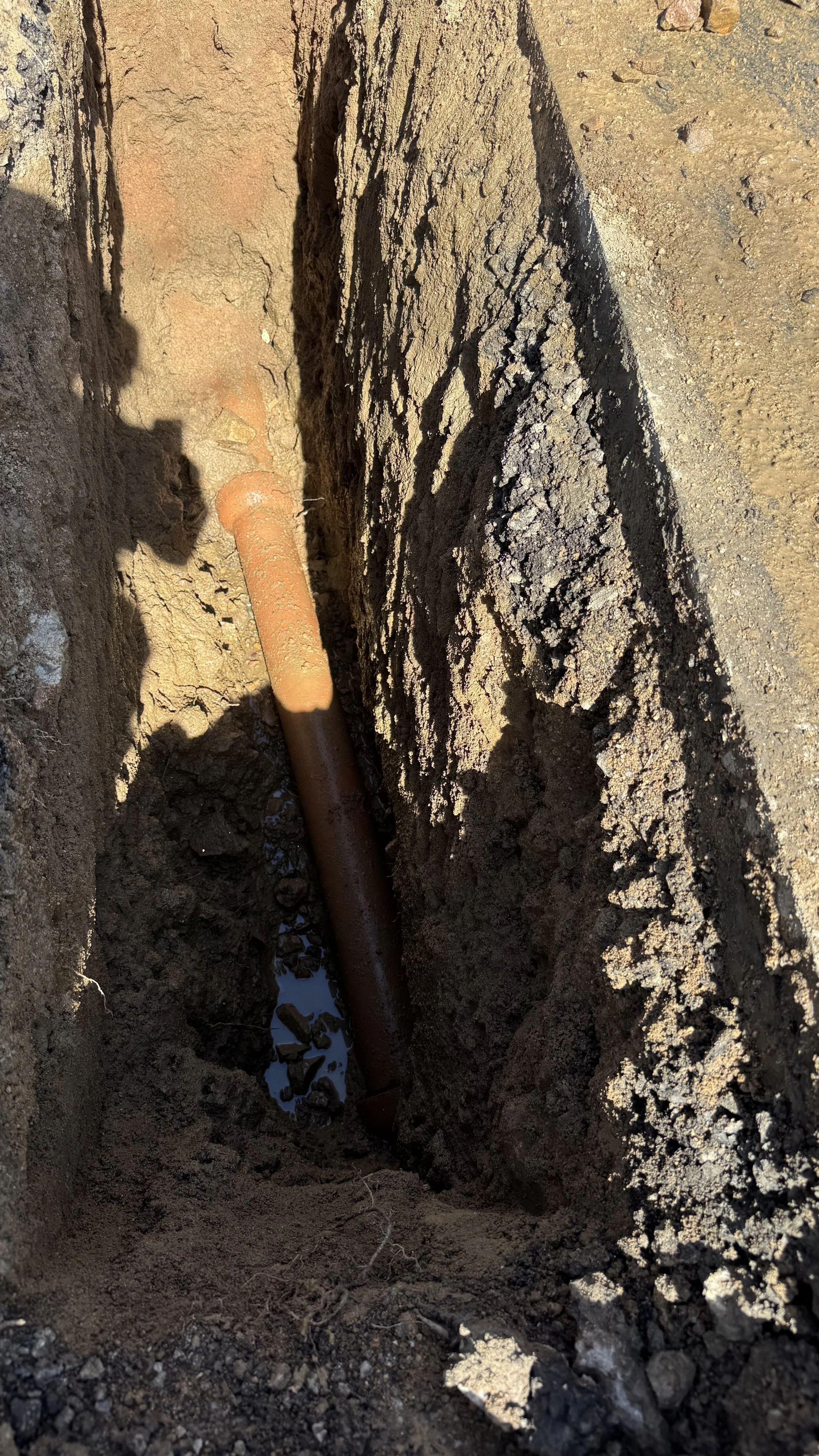 Sewer line exposure- Prescott, AZ