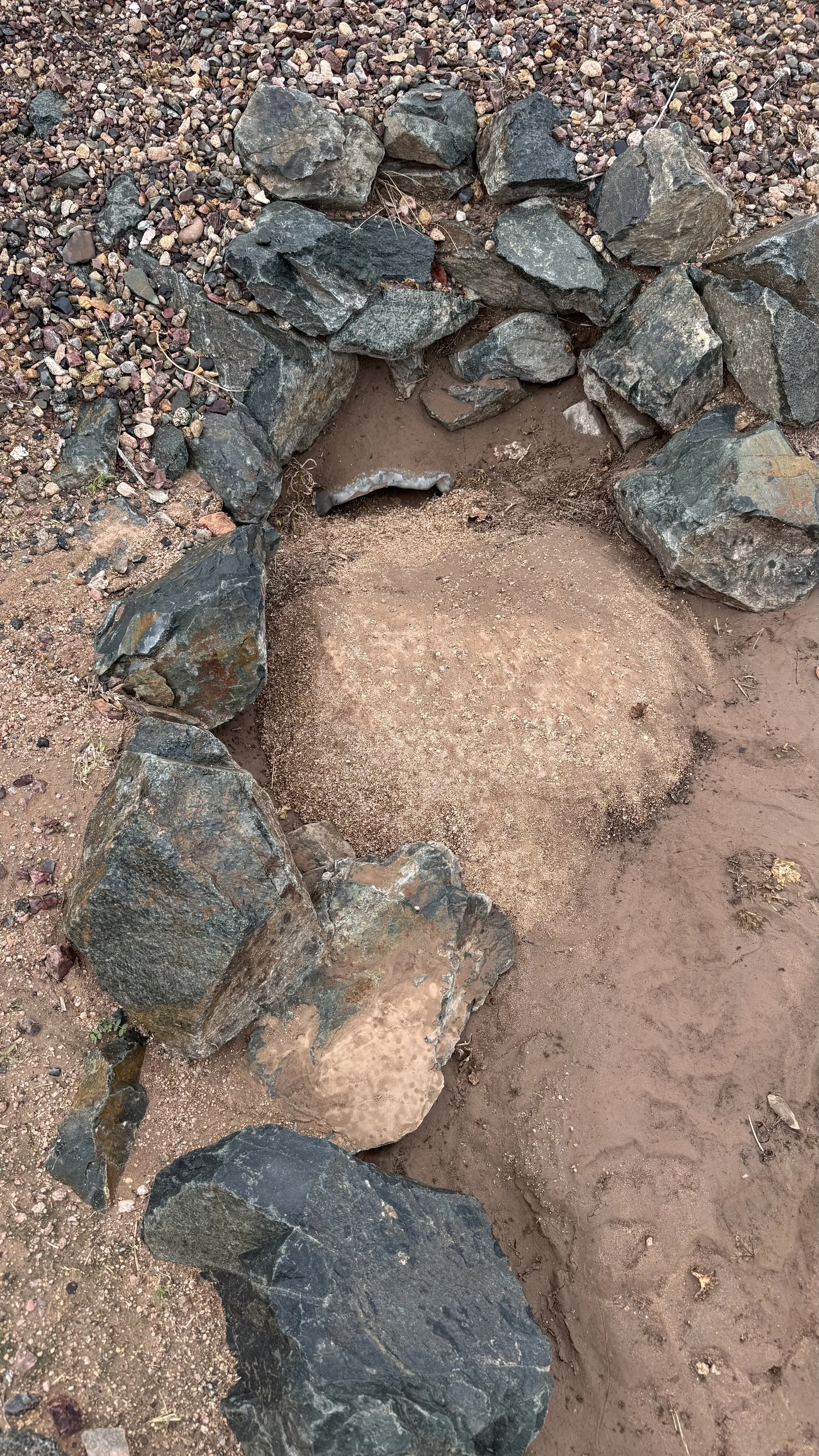 Before culvert cleaning- Chino Valley,Az