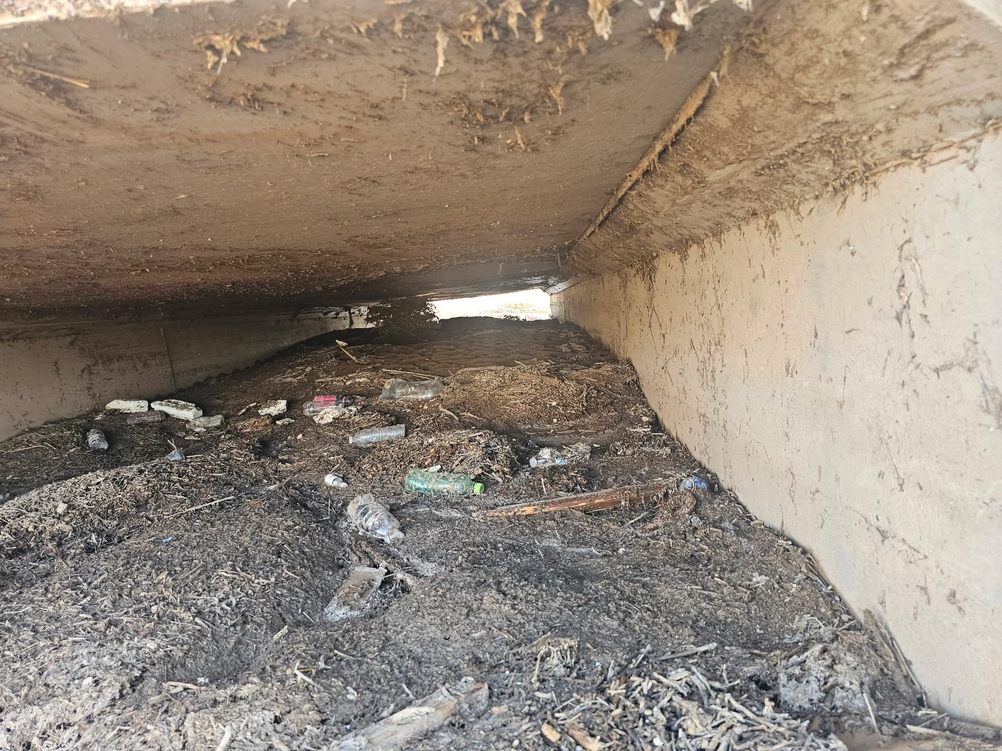 Before box culvert #2 cleaning- Queen Creek, Az