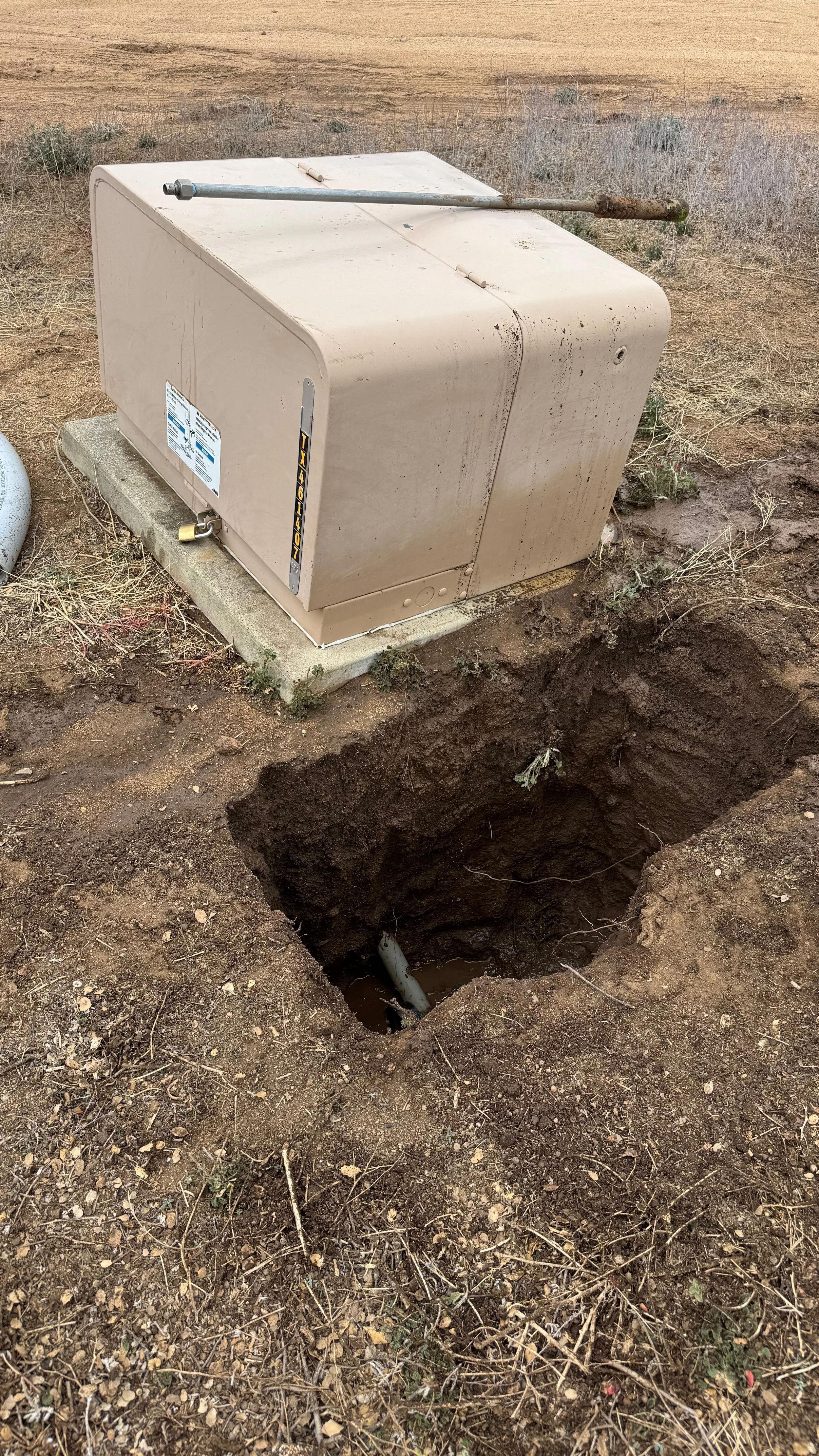 Power Conduit stub locate near existing utilities- Prescott, Az