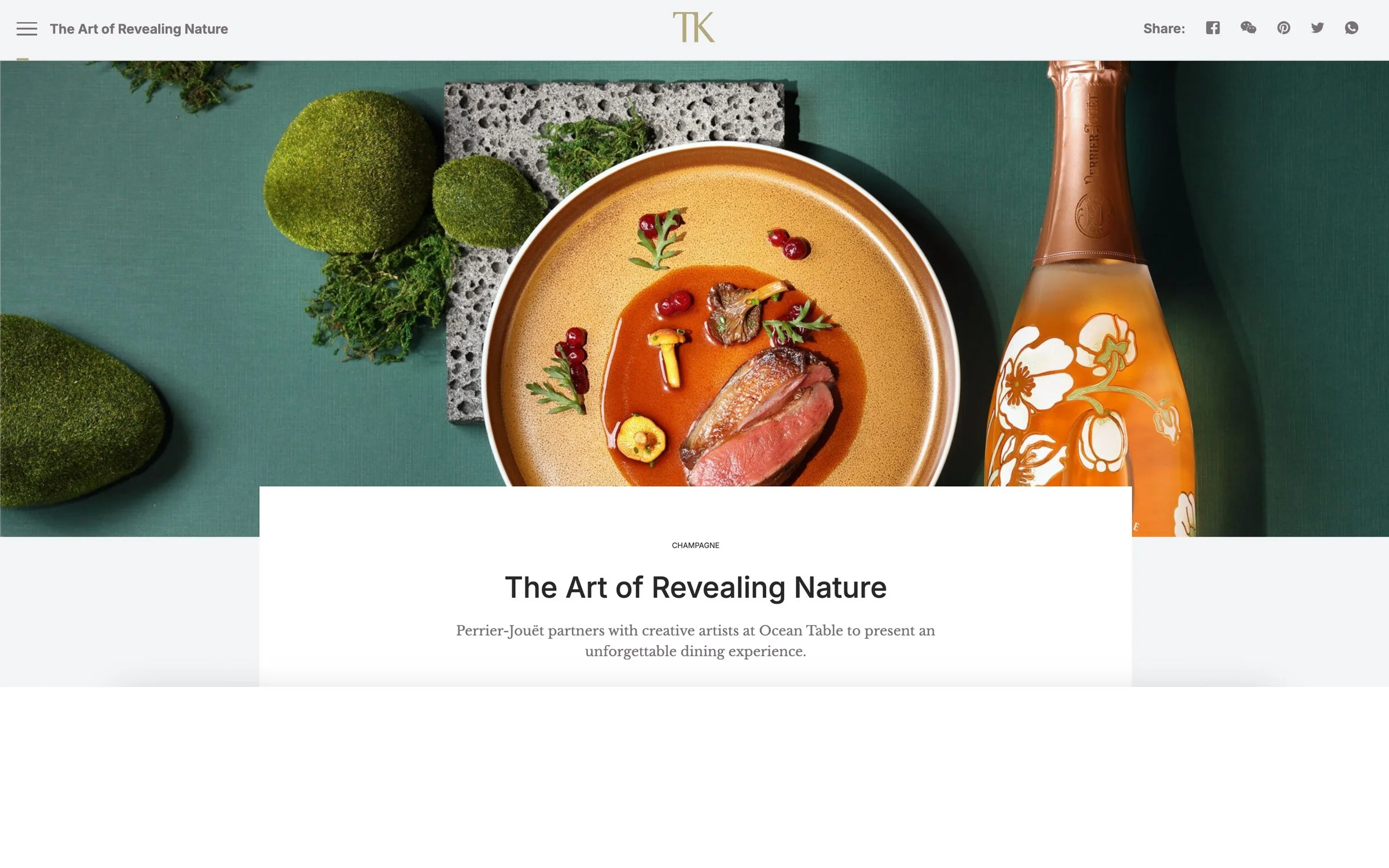 The art of revealing nature