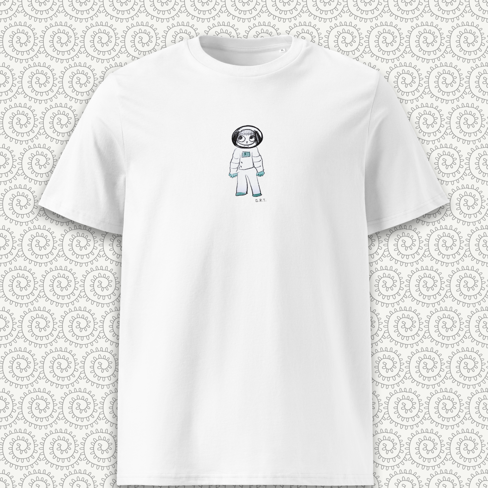 A shy dog named Corbin with a space suit (F&B)