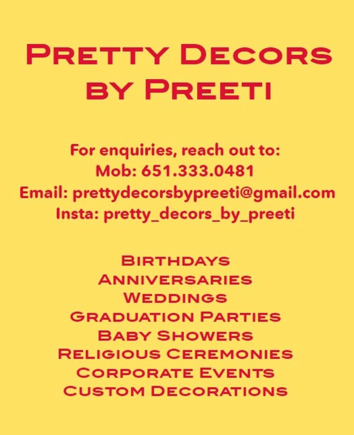 Event Planning & Decoration