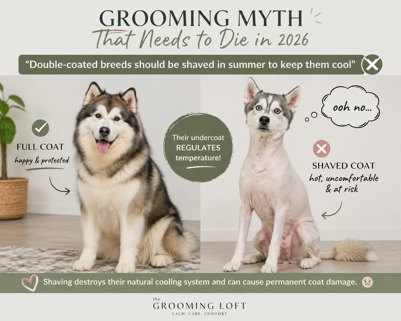 The Grooming Myth That Needs to Go: “Shaving Keeps Double-Coated Dogs Cool”