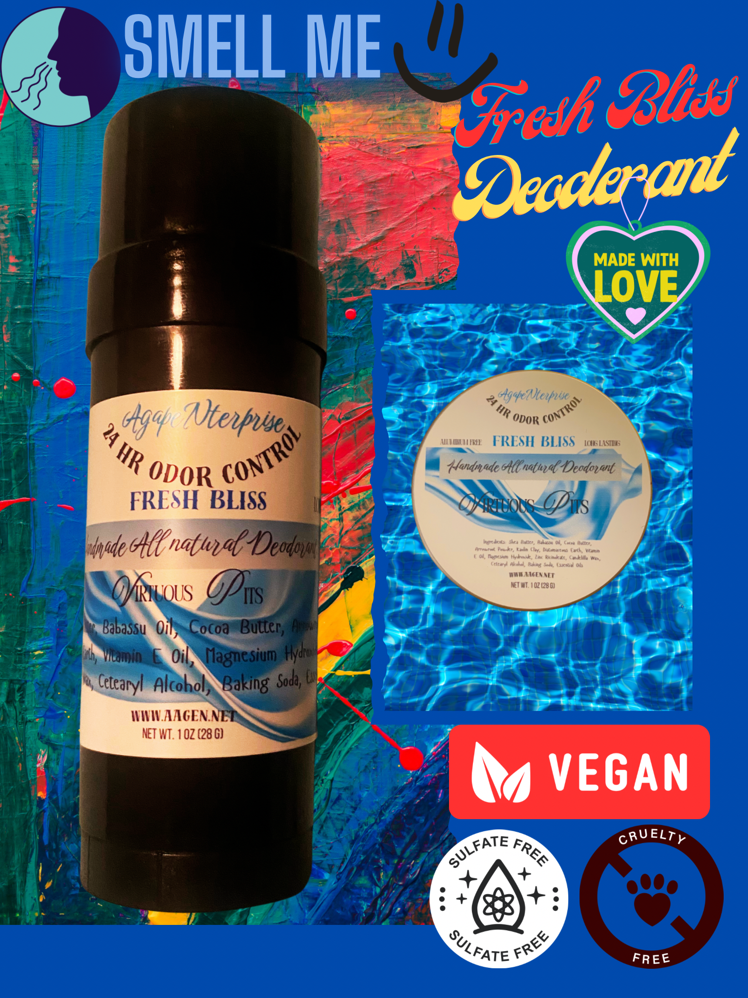 Virtuous Pits Handmade Natural Deodorant